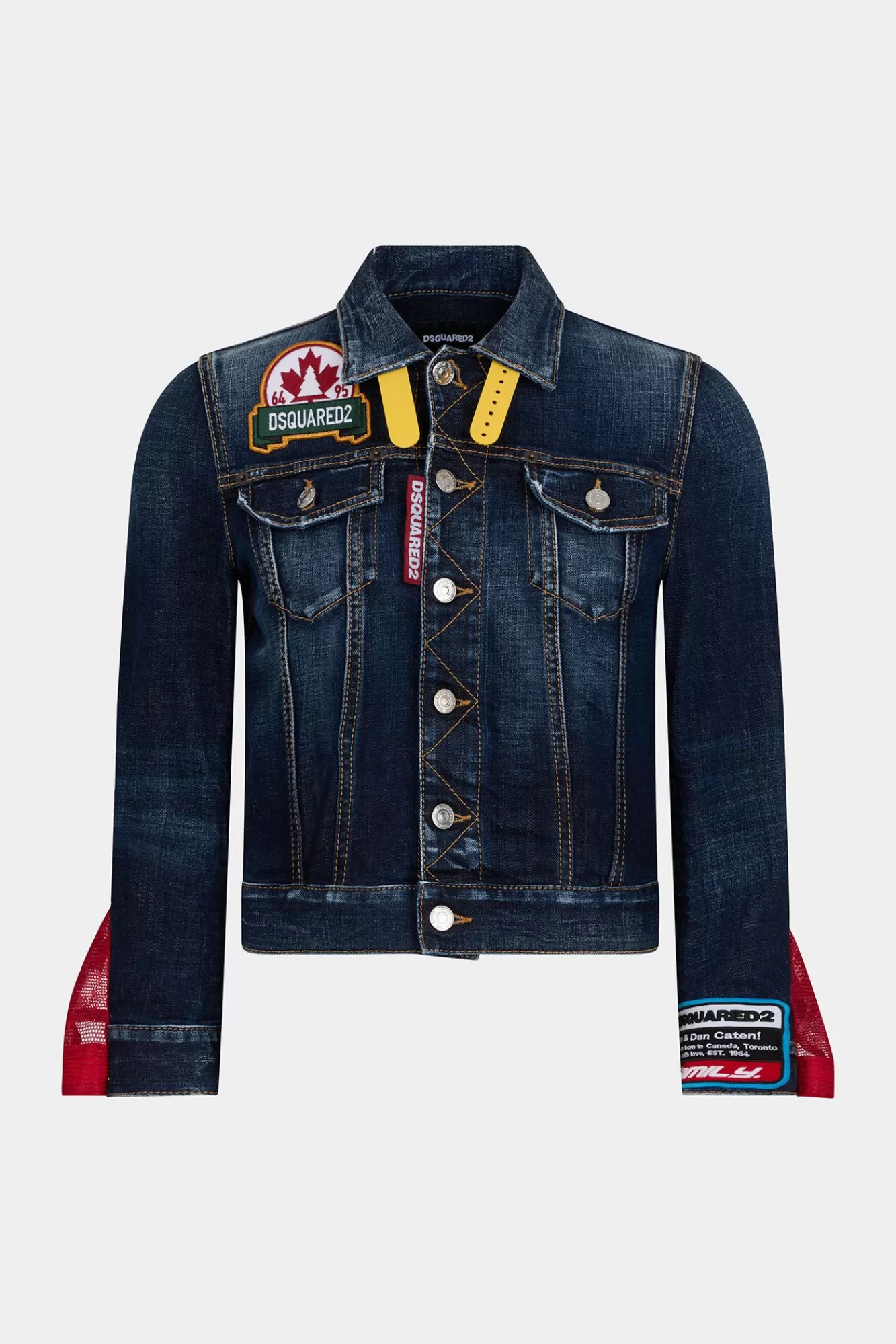 Jassen En Bovenkleding^Dsquared2 Baseballpet Jeansjasje Marine