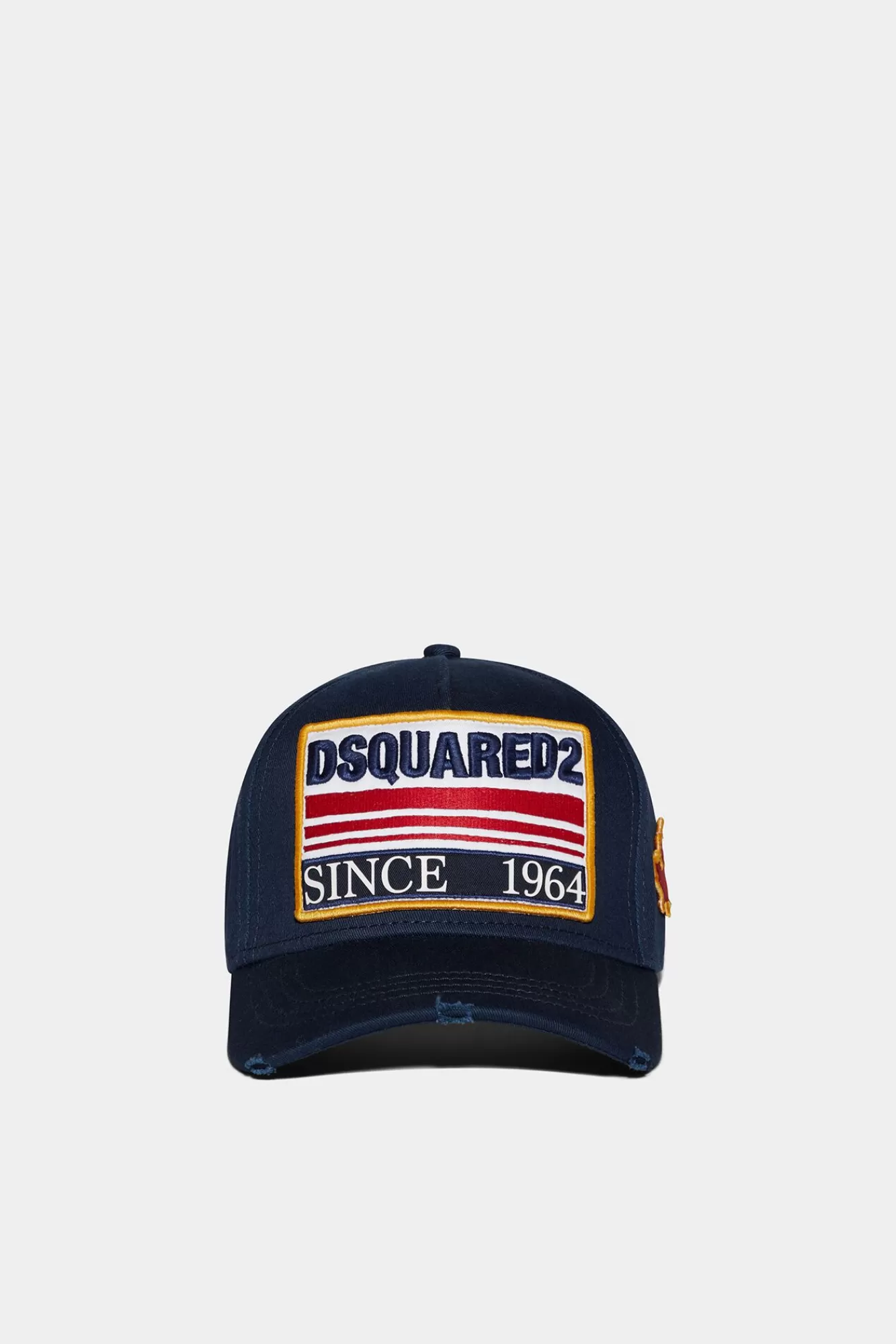 Hoofddeksels^Dsquared2 Baseballpet Met D2-Patch Blauw