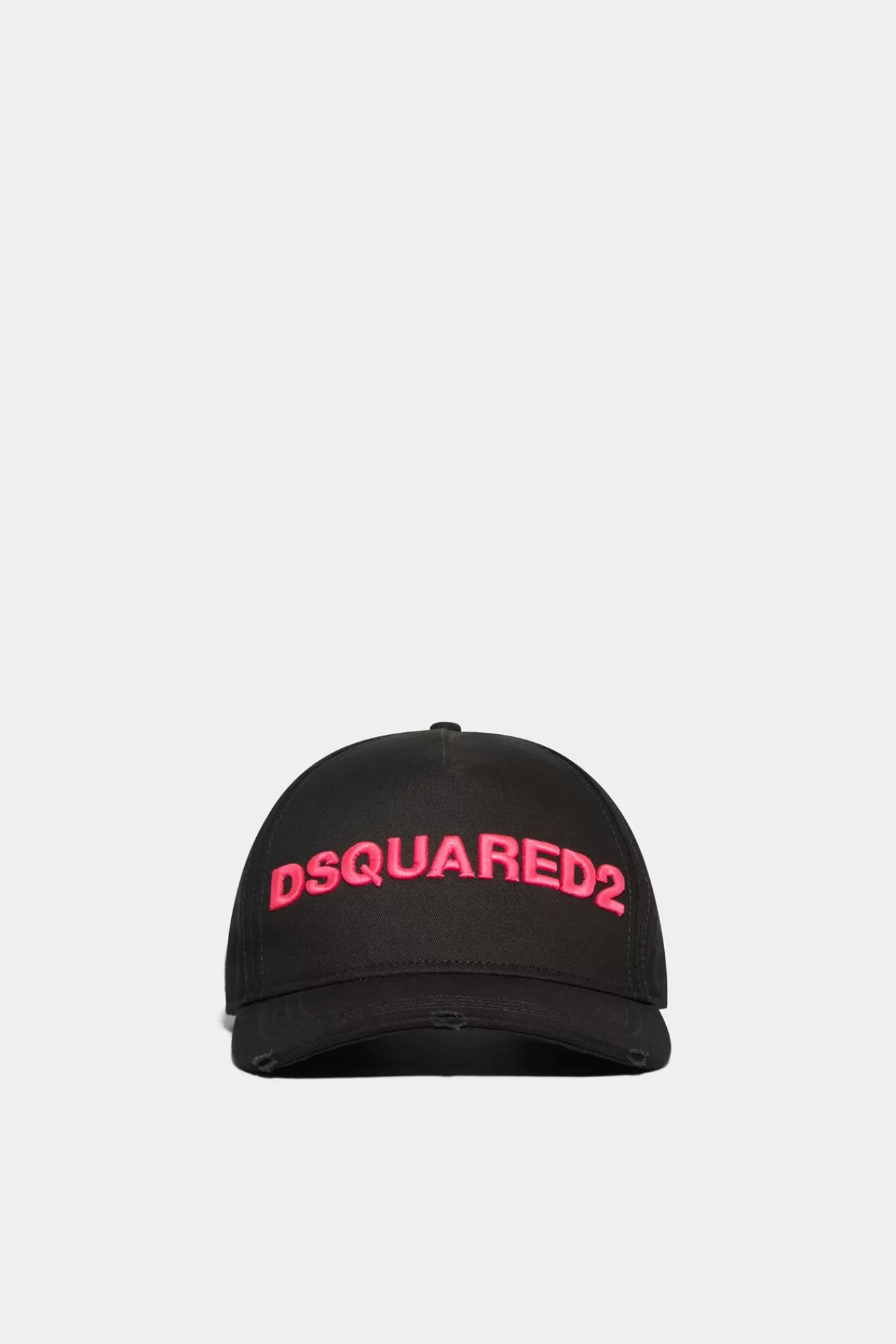 Hoofddeksels^Dsquared2 Baseballpet Met -Logo Zwart/Fuxia