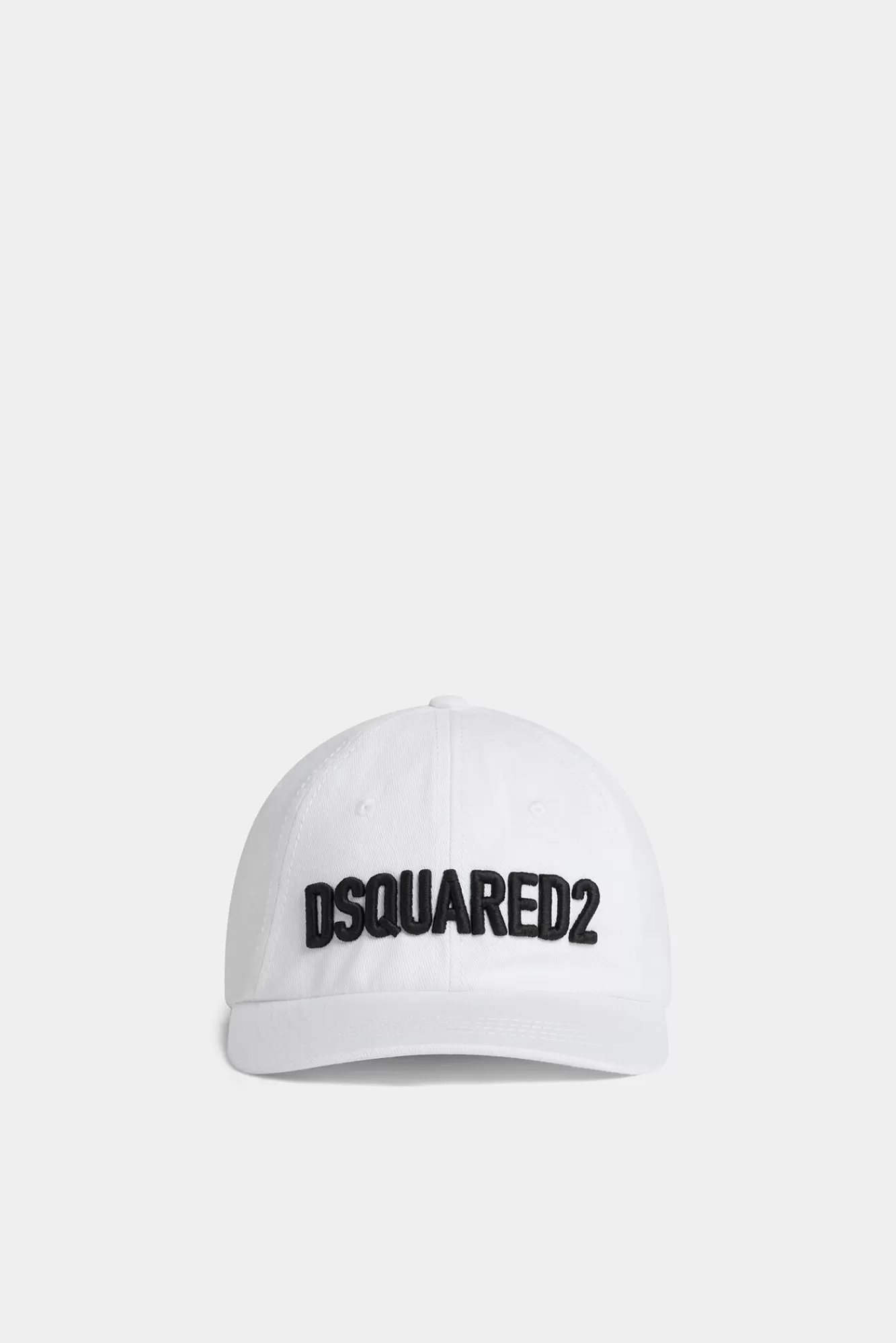 Hoofddeksels^Dsquared2 Baseballpet Met -Logo Wit Zwart