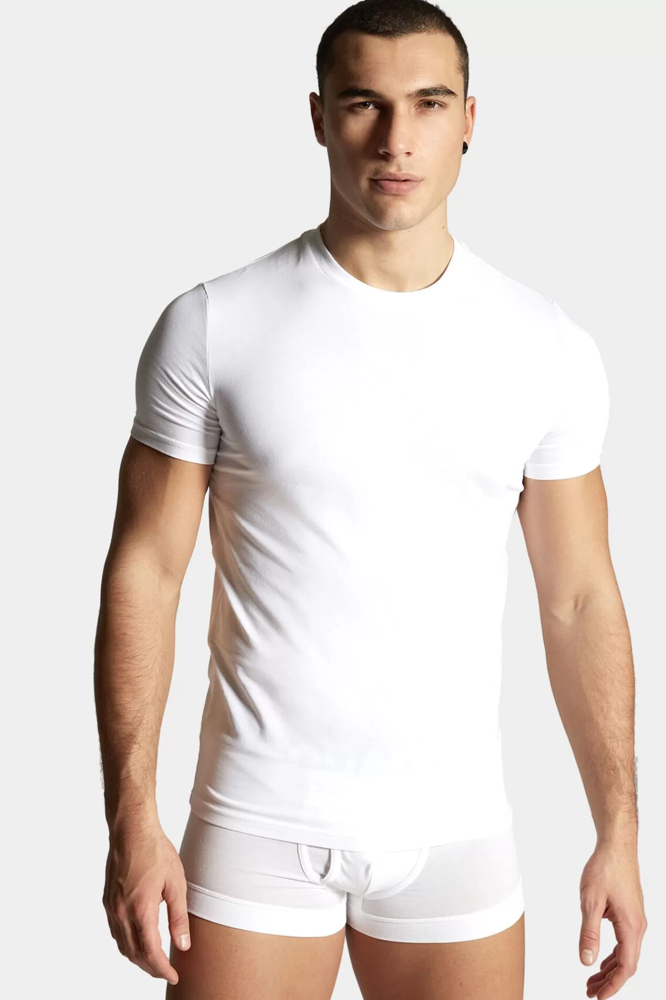 Ondergoed^Dsquared2 Basic T-Shirt, Dubbelpak Wit