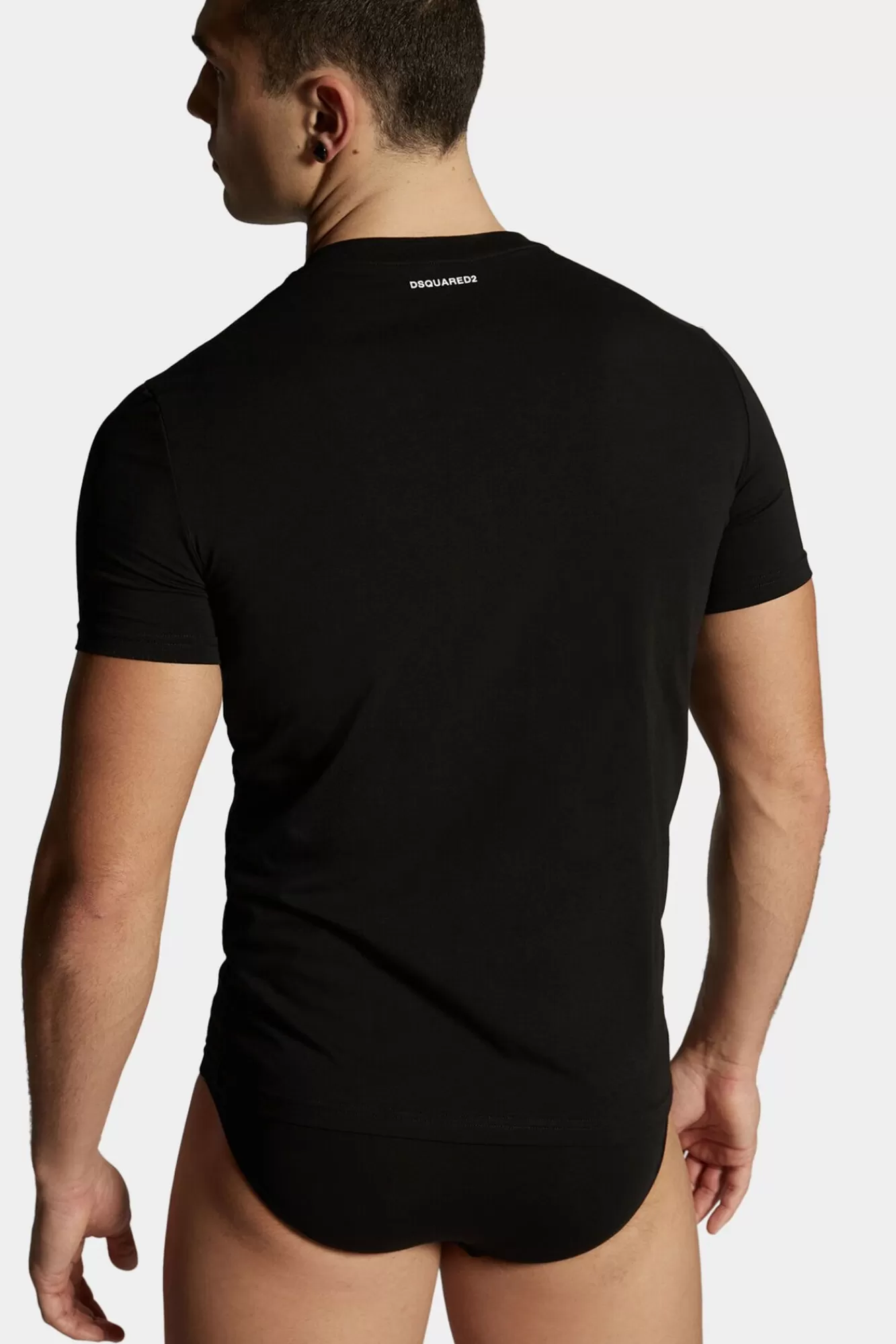 Ondergoed Basis^Dsquared2 Basic T-Shirt, Dubbelpak Zwart