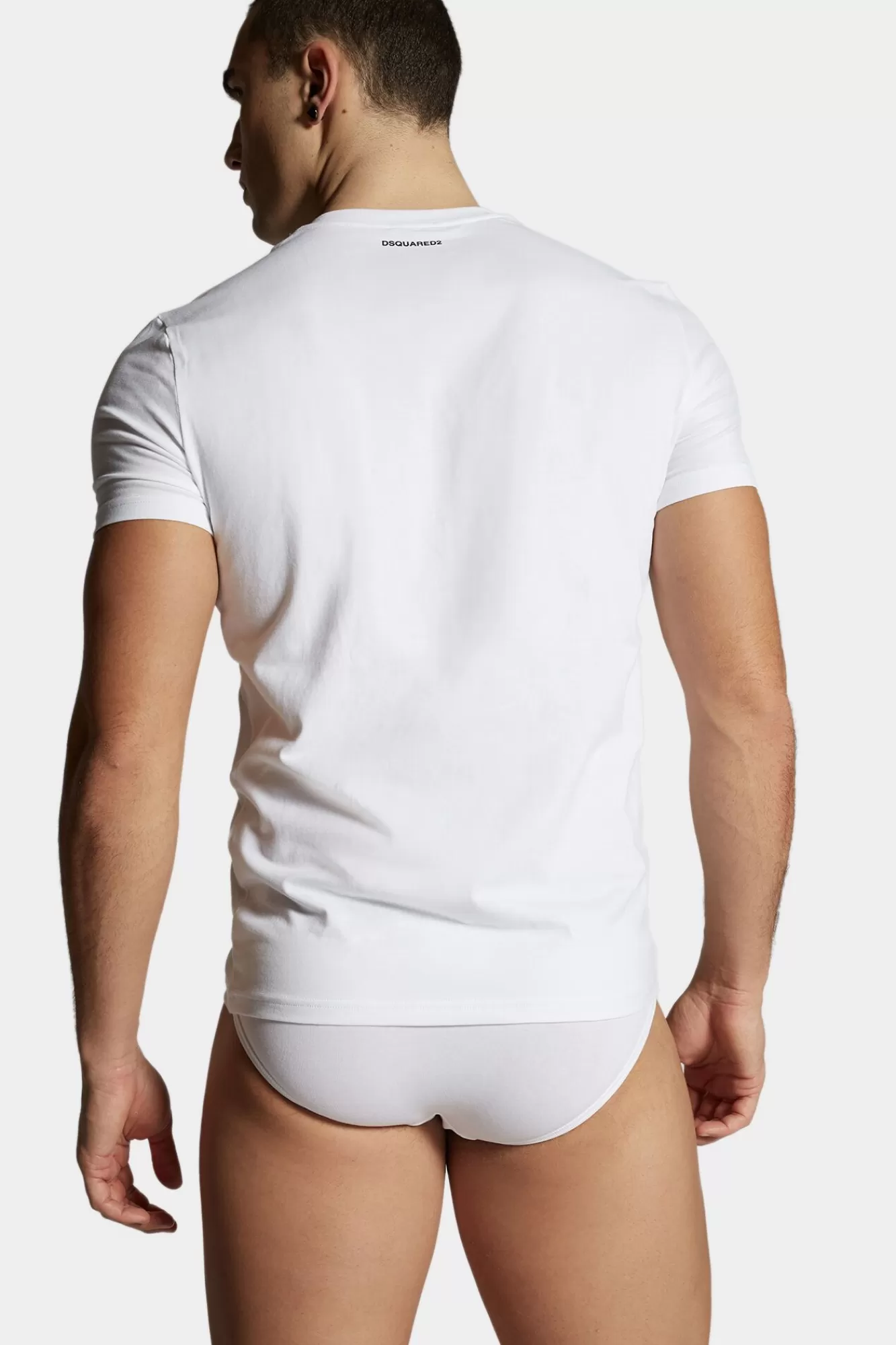 Ondergoed Basis^Dsquared2 Basic T-Shirt, Dubbelpak Wit