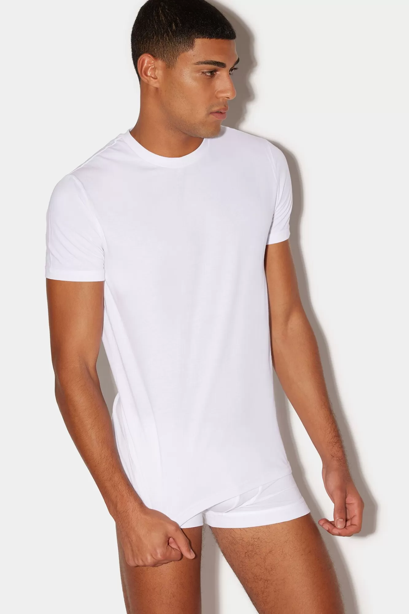 Ondergoed Basis^Dsquared2 Basic T-Shirt Met Ronde Hals Wit