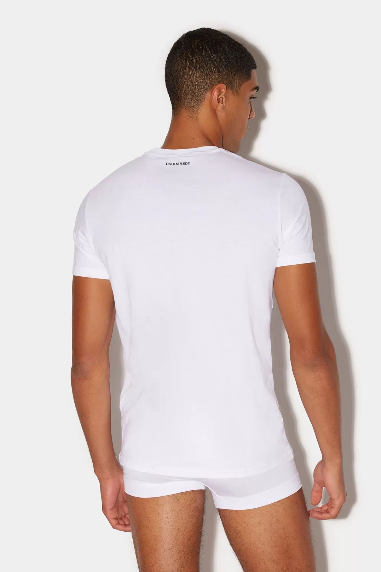 Ondergoed Basis^Dsquared2 Basic T-Shirt Met Ronde Hals Wit