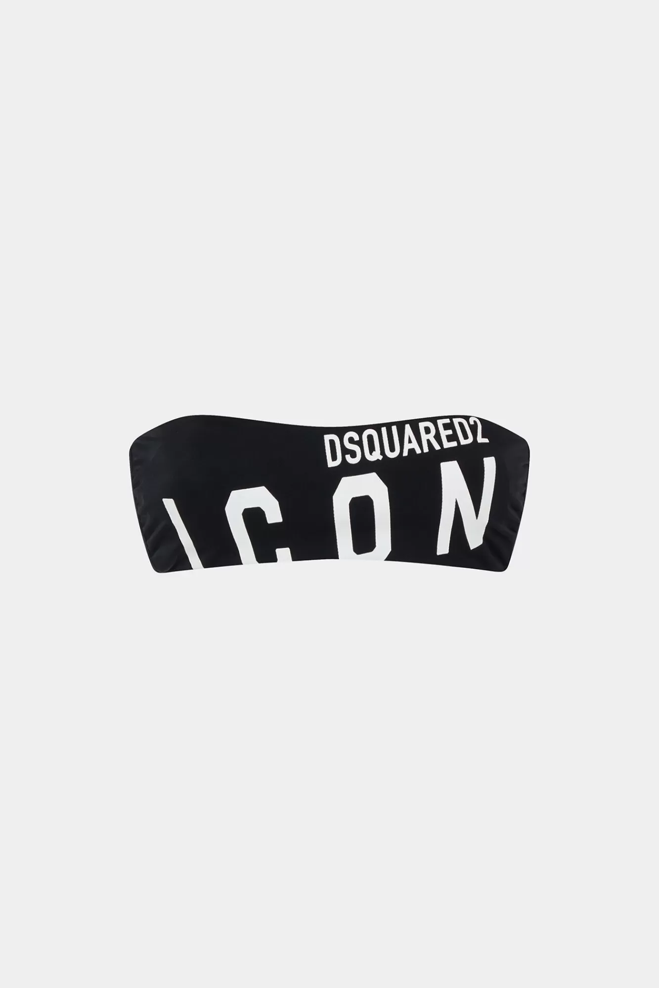 Strandkleding^Dsquared2 Be Icon Bandeautop Zwart