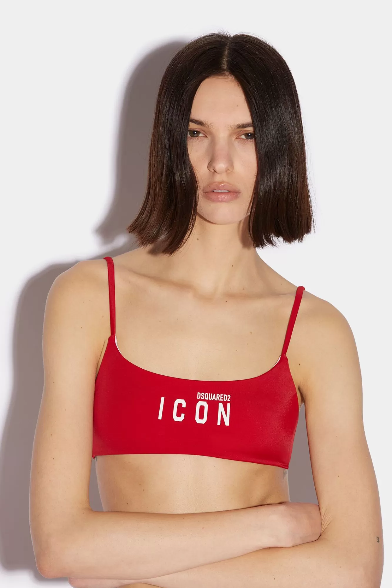 Strandkleding^Dsquared2 Be Icon Brasserie-Top Rood