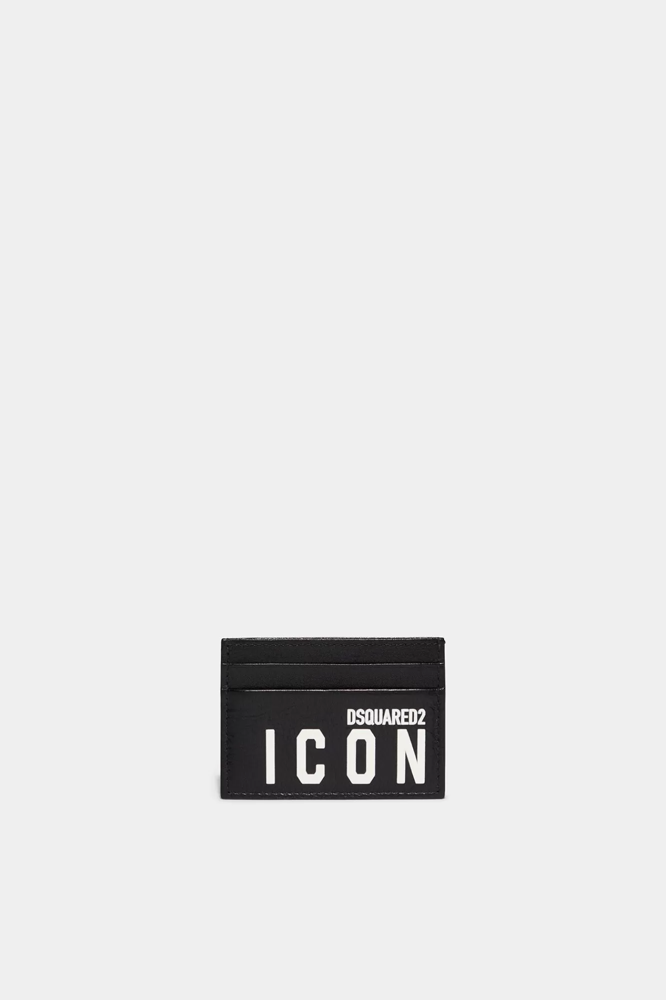 Kleine Lederwaren^Dsquared2 Be Icon Creditcardhouder Zwart