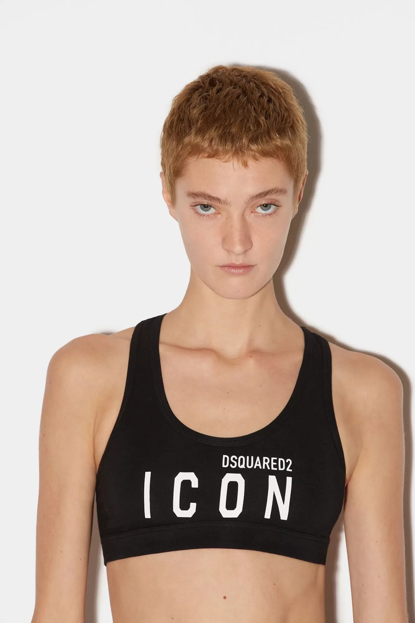 Ondergoed^Dsquared2 Be Icon Sportbeha Zwart