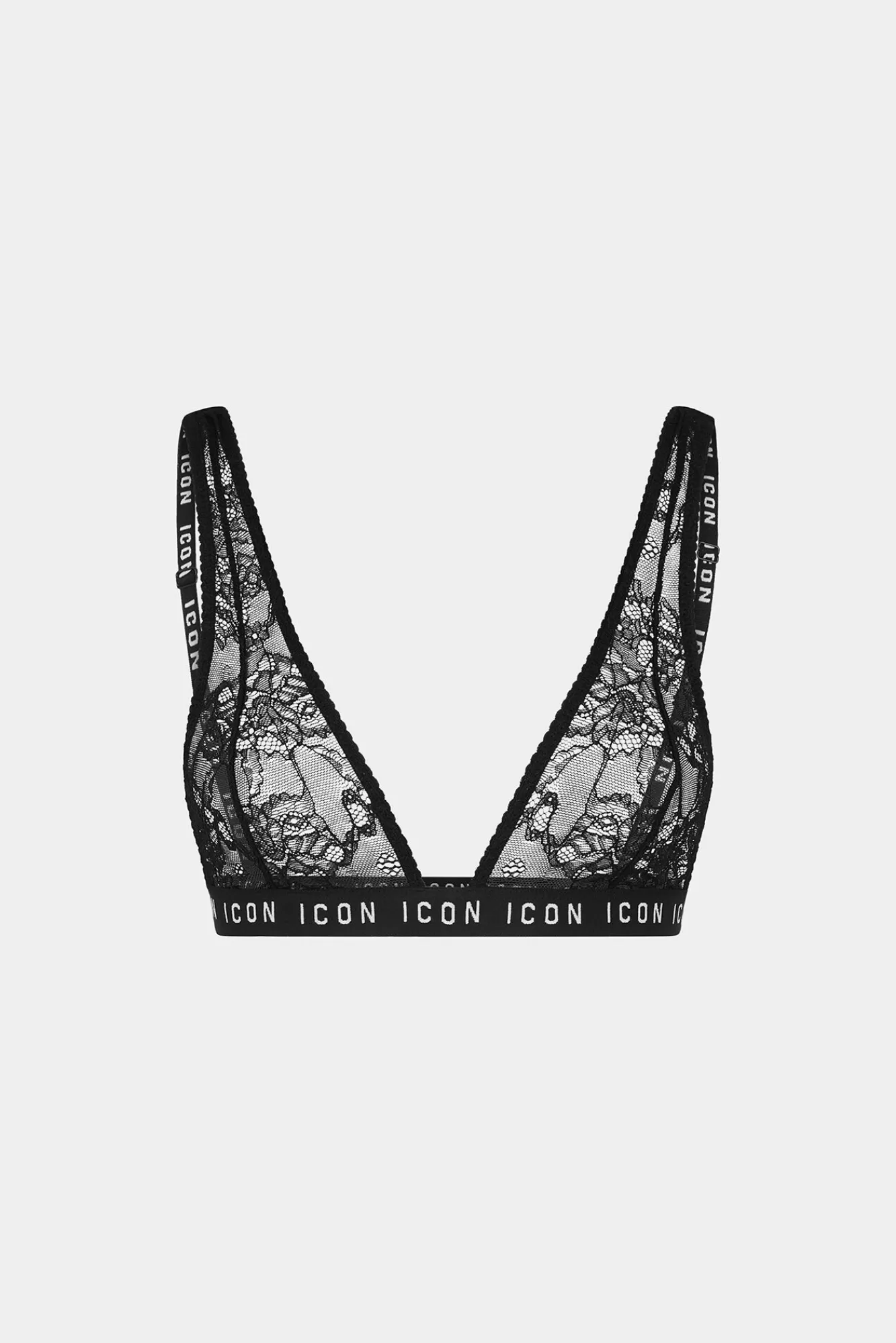 Ondergoed^Dsquared2 Be Icon Triangelbeha Zwart