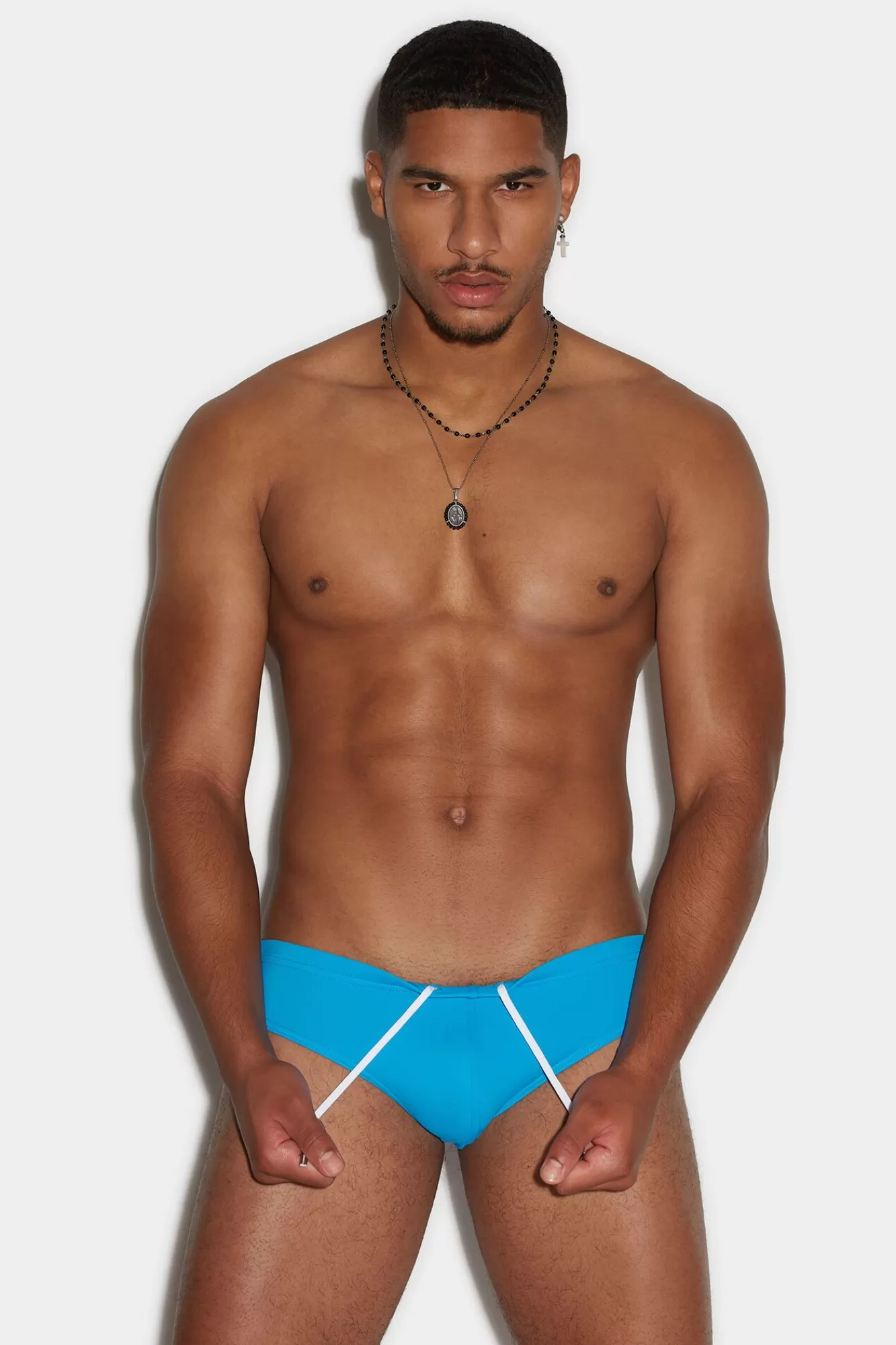 Strandkleding^Dsquared2 Be Icon Zwembroek Lichtblauw