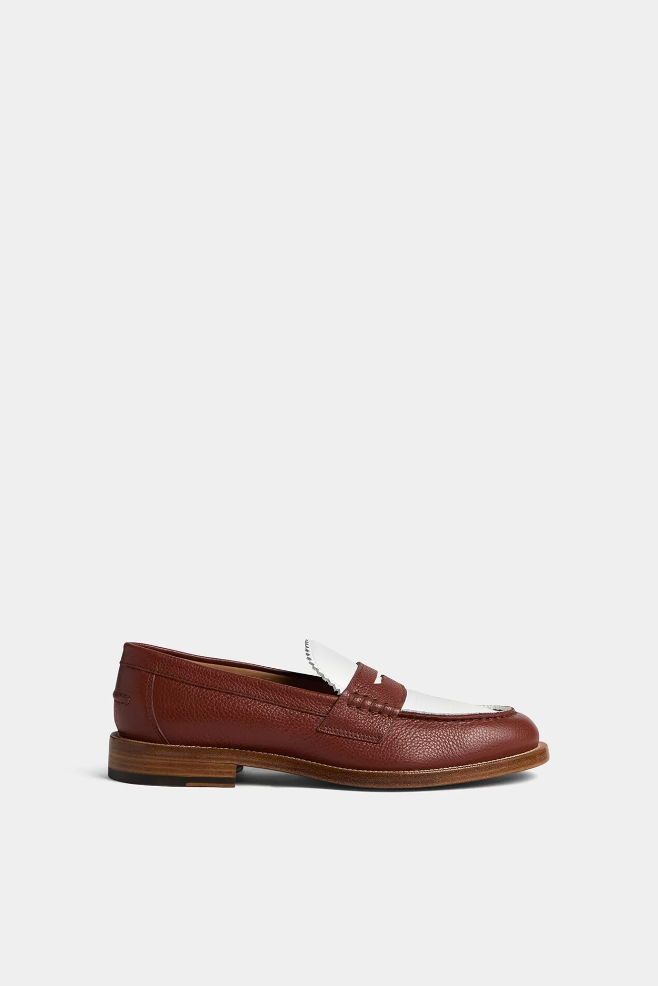 Loafers^Dsquared2 Beau-Loafers Bruin Wit