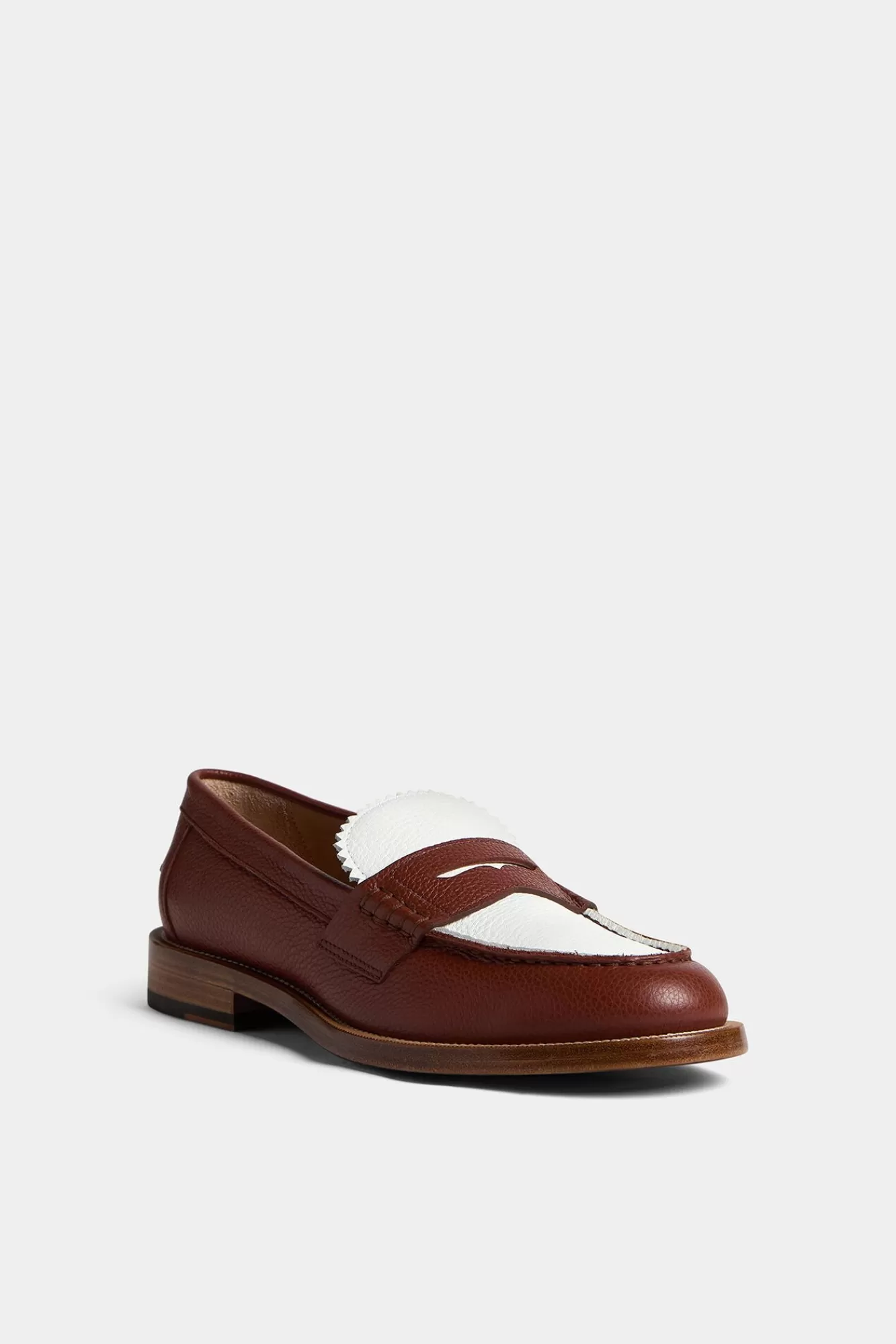 Loafers^Dsquared2 Beau-Loafers Bruin Wit