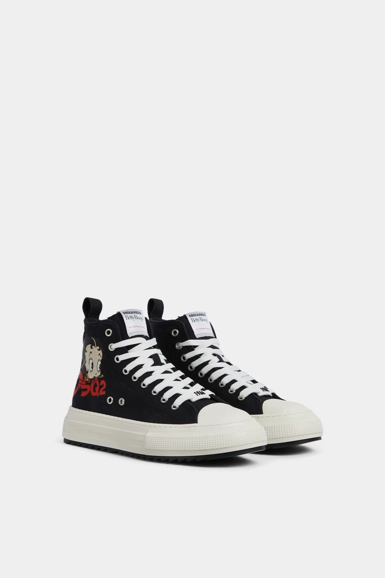 Sneakers^Dsquared2 Betty Boop Berlin-Sneakers Zwart