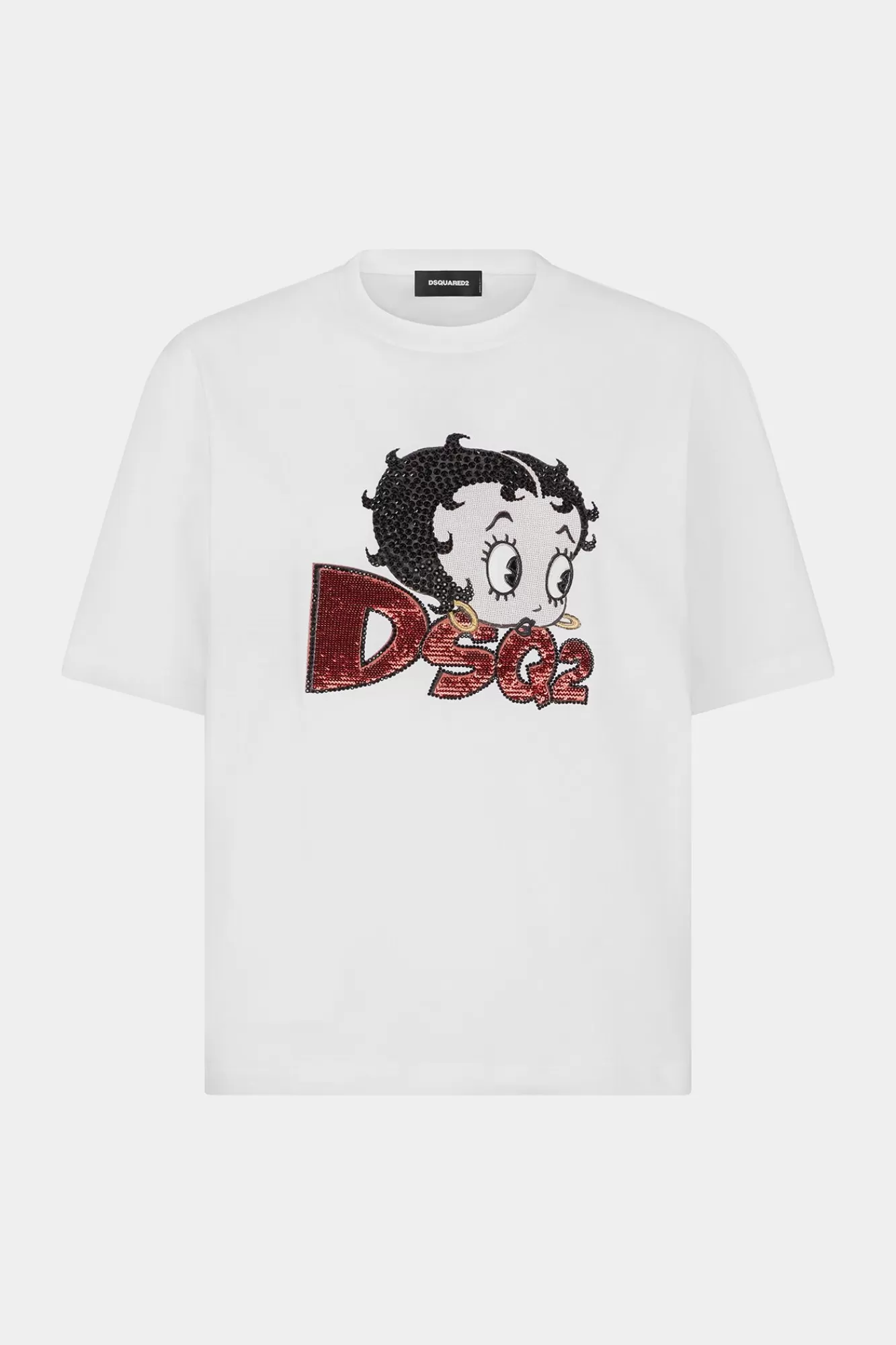 Tops En T-Shirts^Dsquared2 Betty Boop Easy Fit T-Shirt Wit