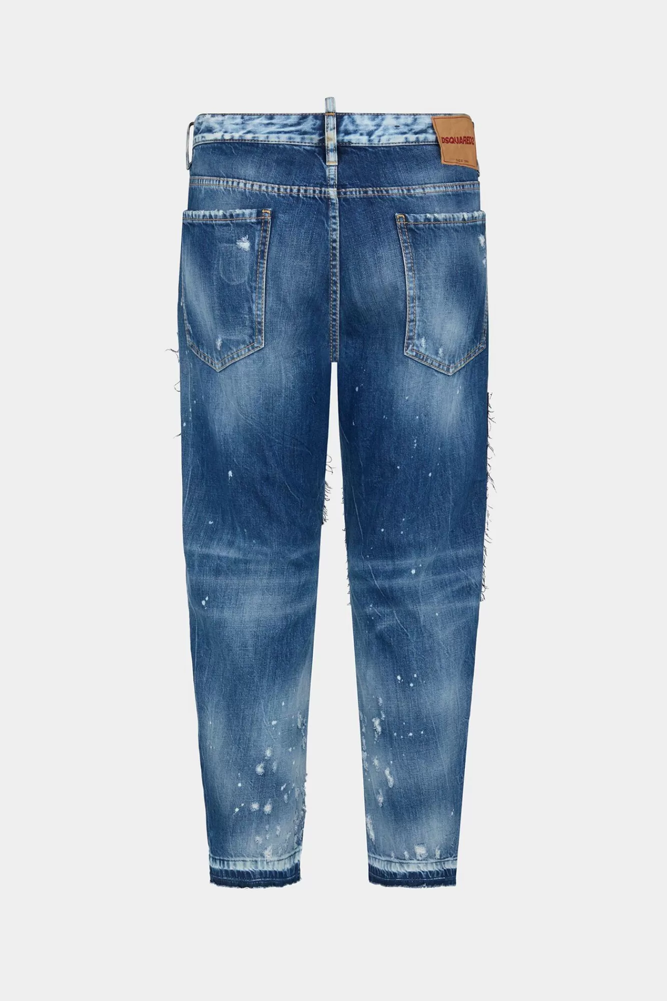 Jeans^Dsquared2 Big Brother-Jeans Met Donkere Gescheurde Wassing Marine