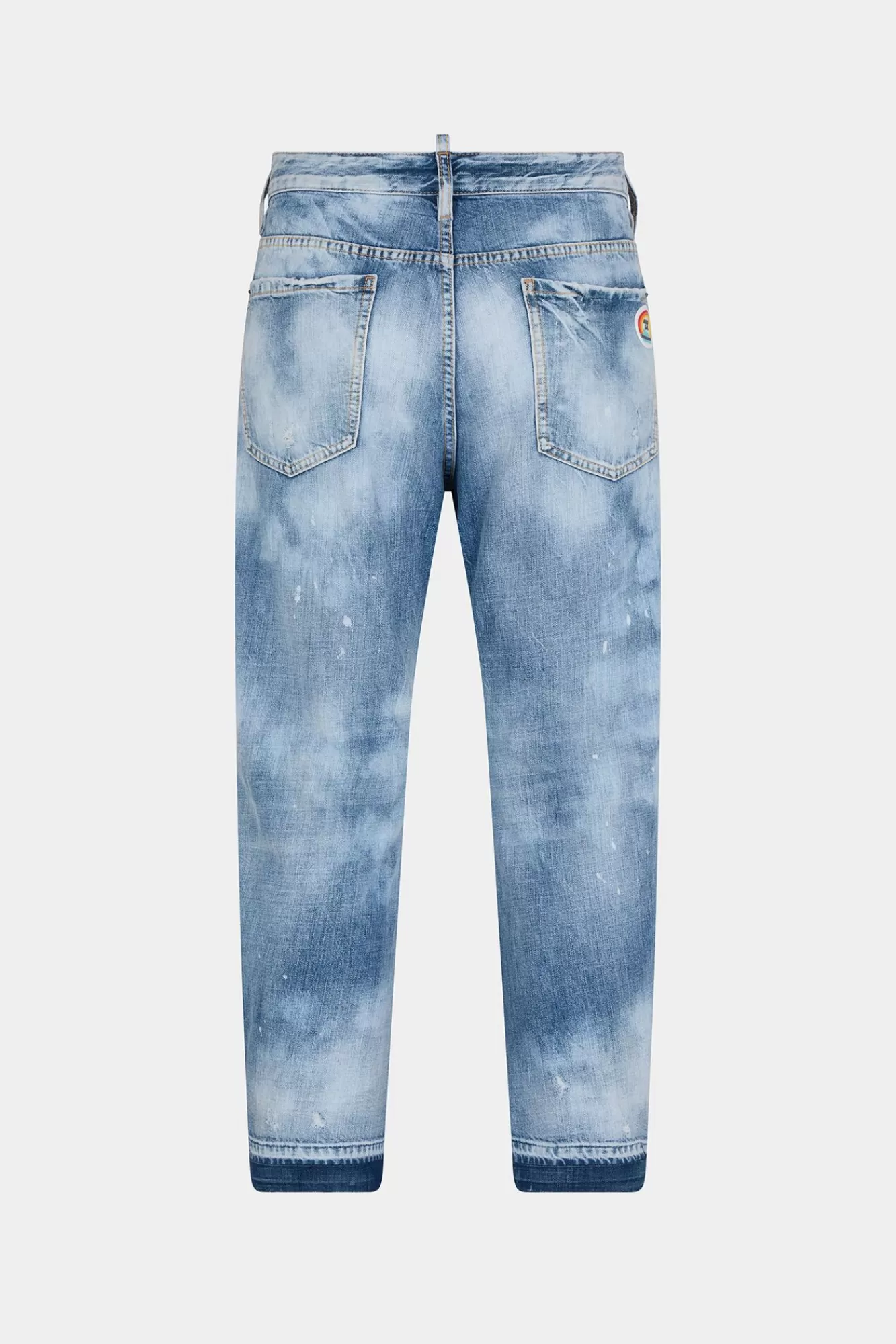 Jeans^Dsquared2 Big Brother-Jeans Met Lichte Everglades-Wassing Marine