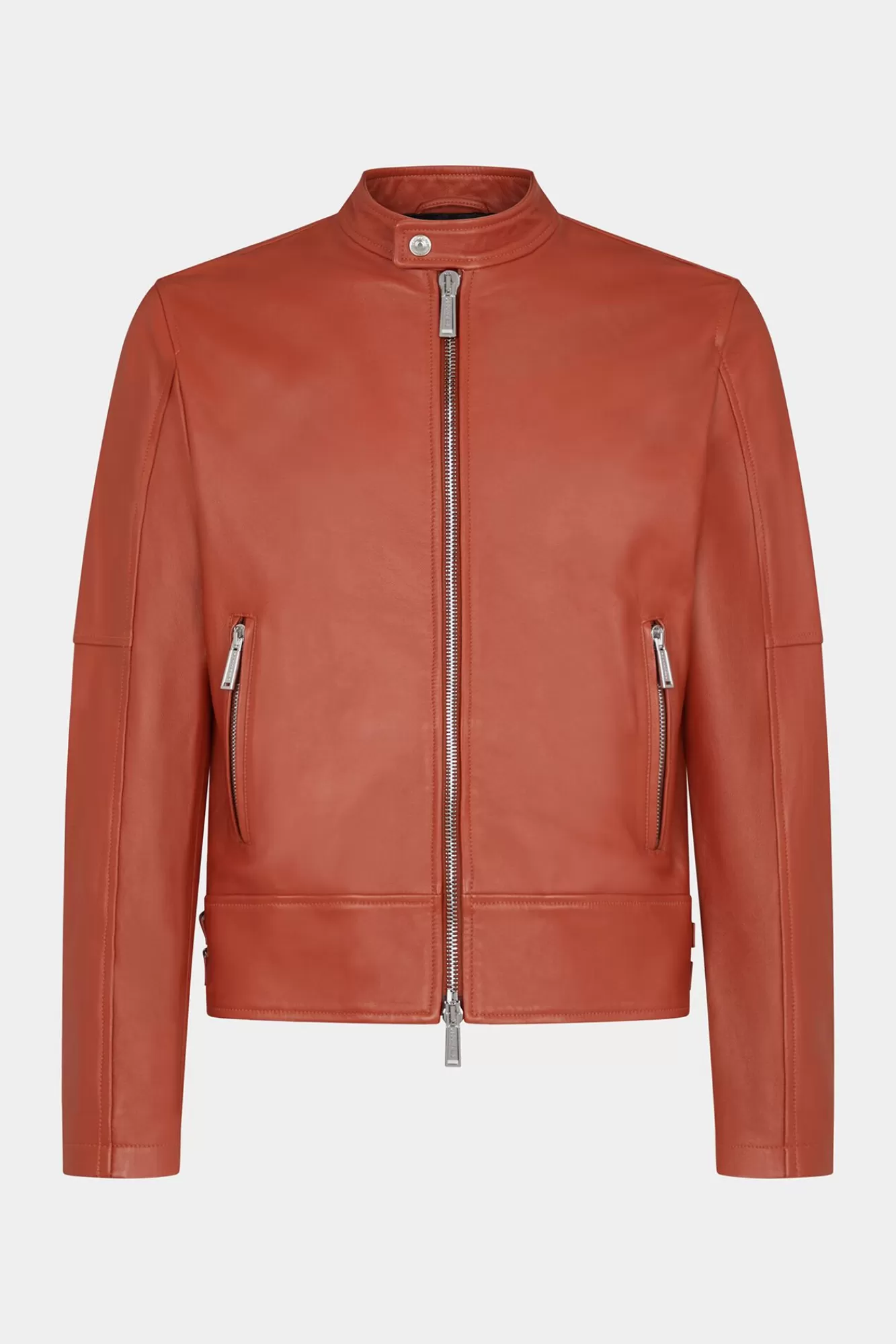 Jassen En Bovenkleding^Dsquared2 Bikerjack Roestig Sinaasappel