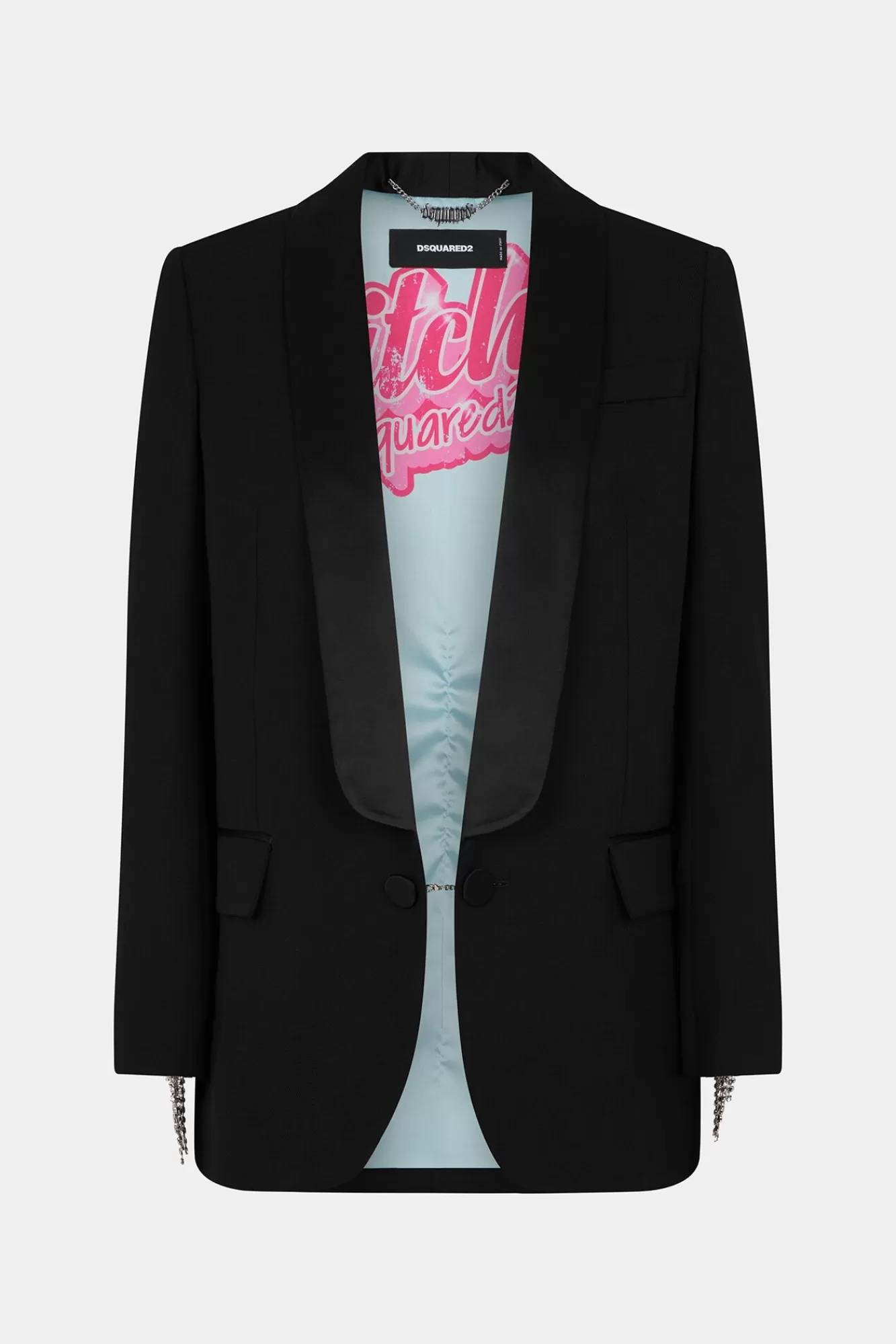 Pakken En Blazers^Dsquared2 Blazer Met Kristallen Franjes Zwart