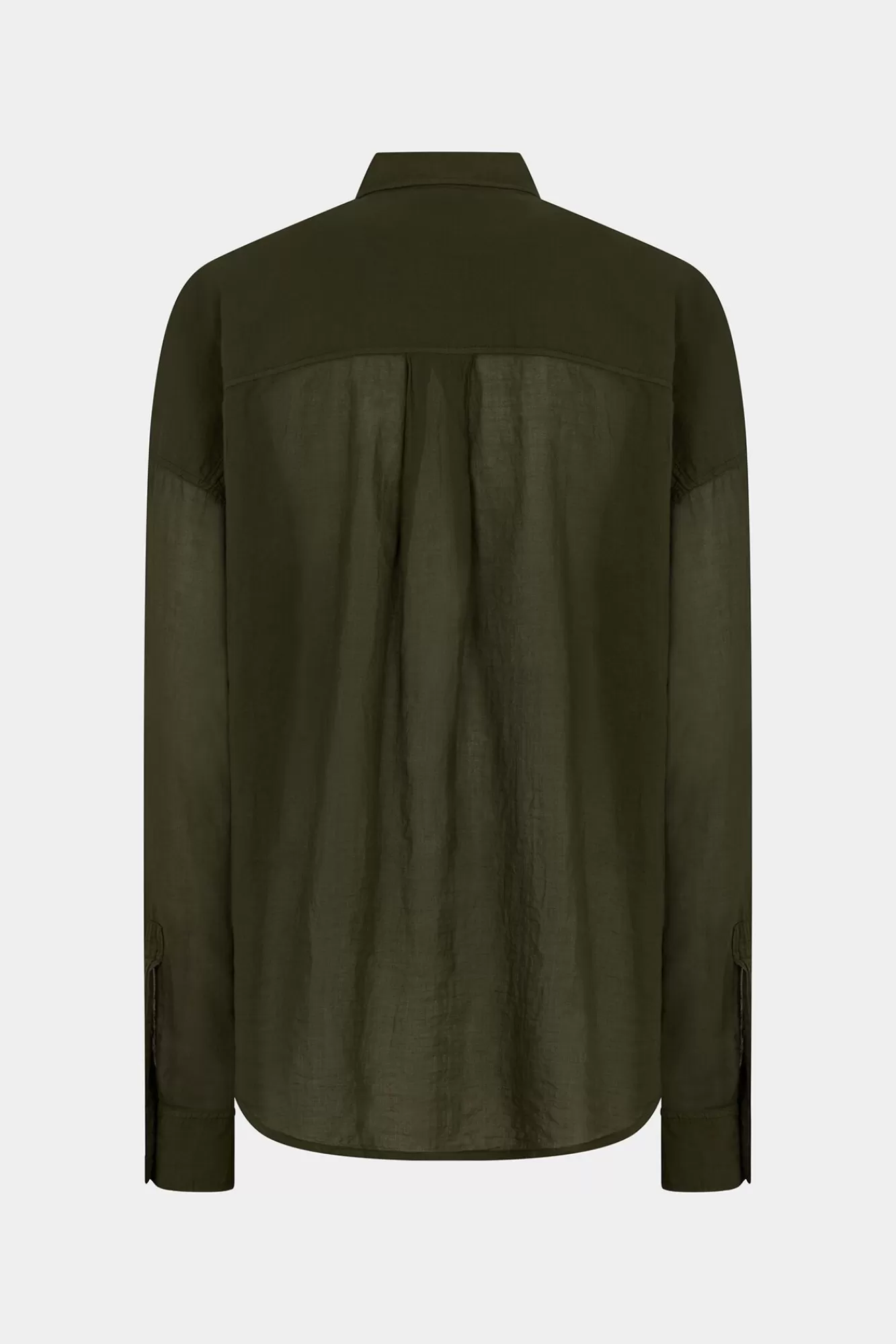 Overhemden^Dsquared2 Bloesem Patch Shirt Militaire Groen