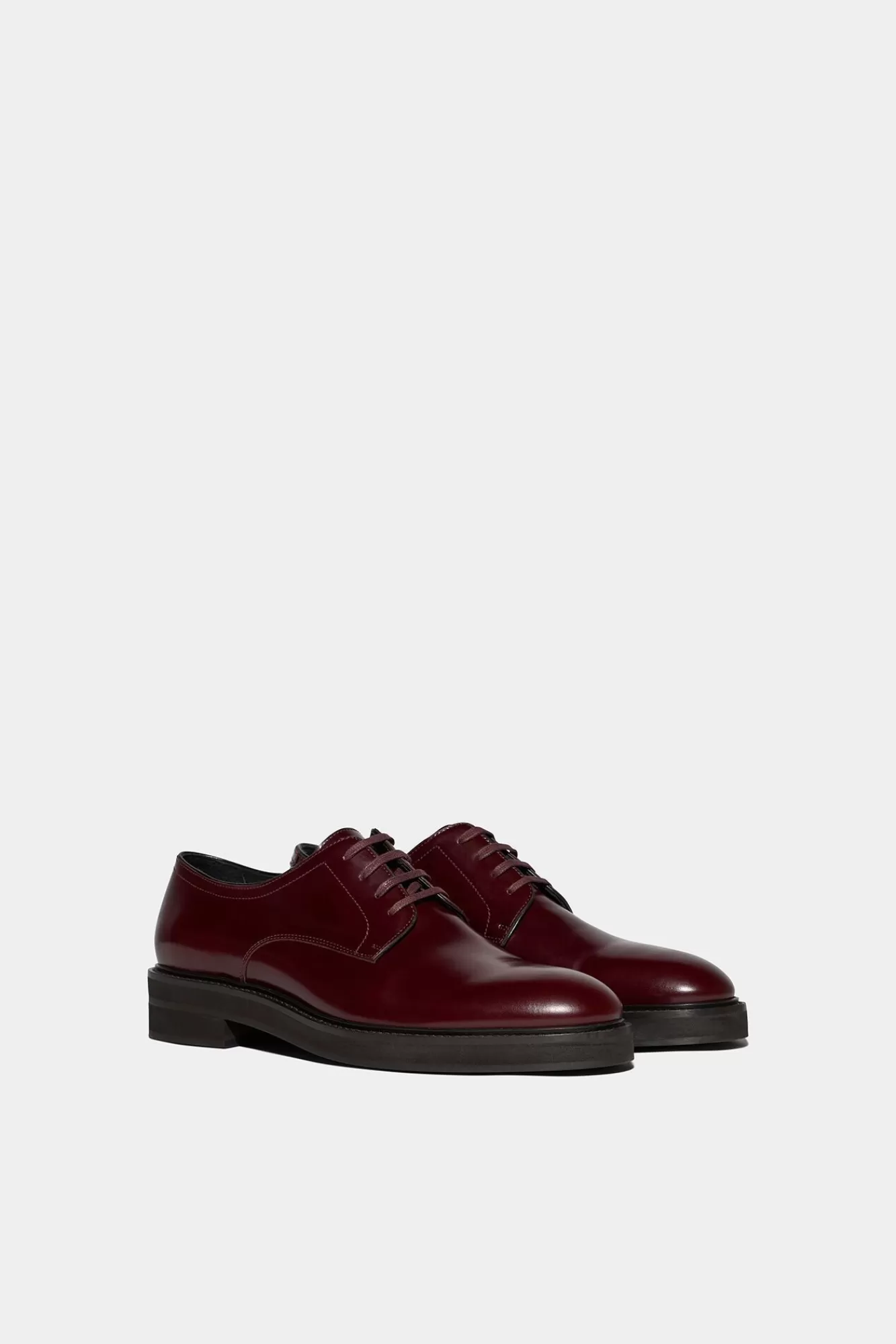 Geregen Schoenen^Dsquared2 Bob Derby Bordeaux