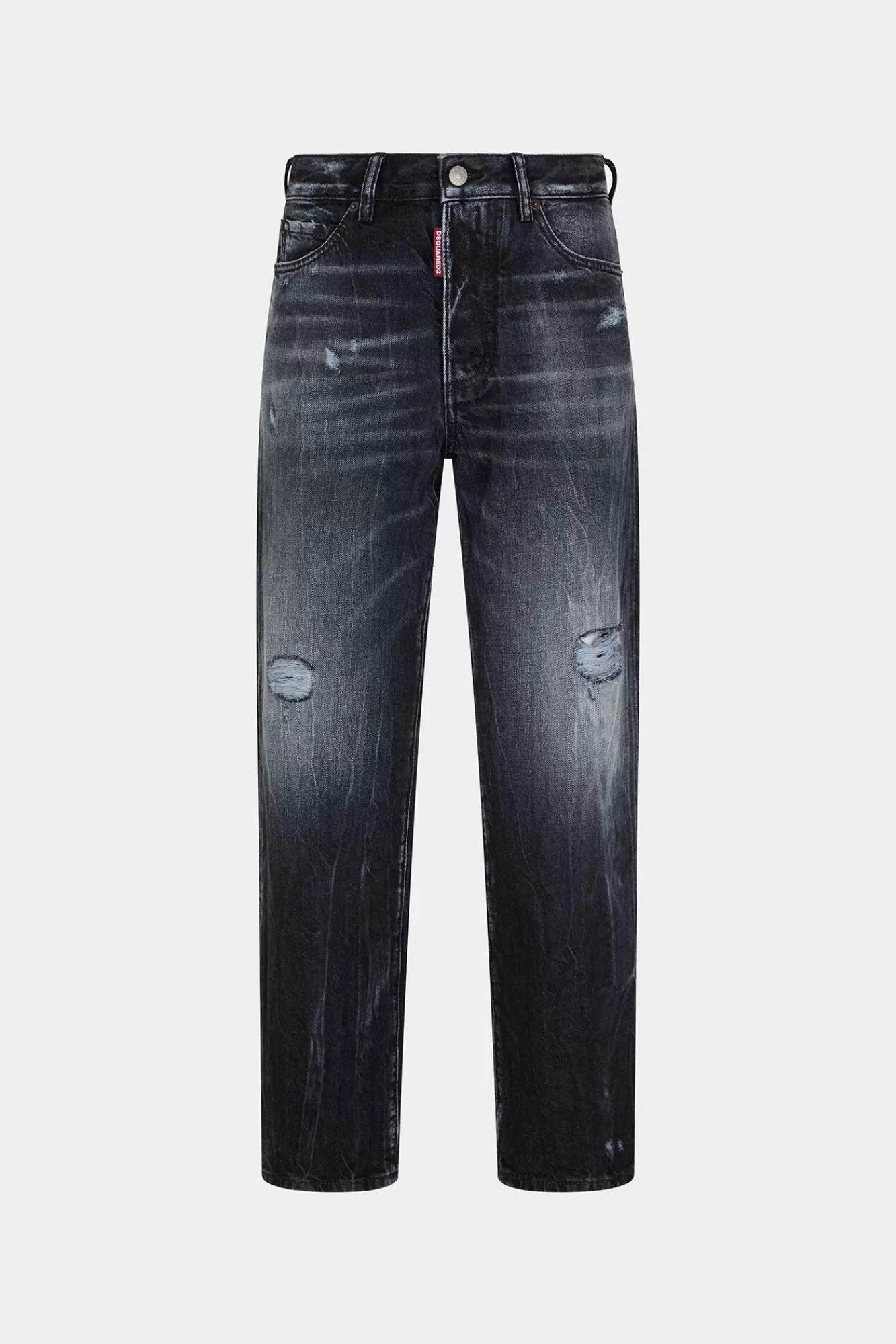 Jeans^Dsquared2 Boston Jeans In Grijze Wassing Zwart