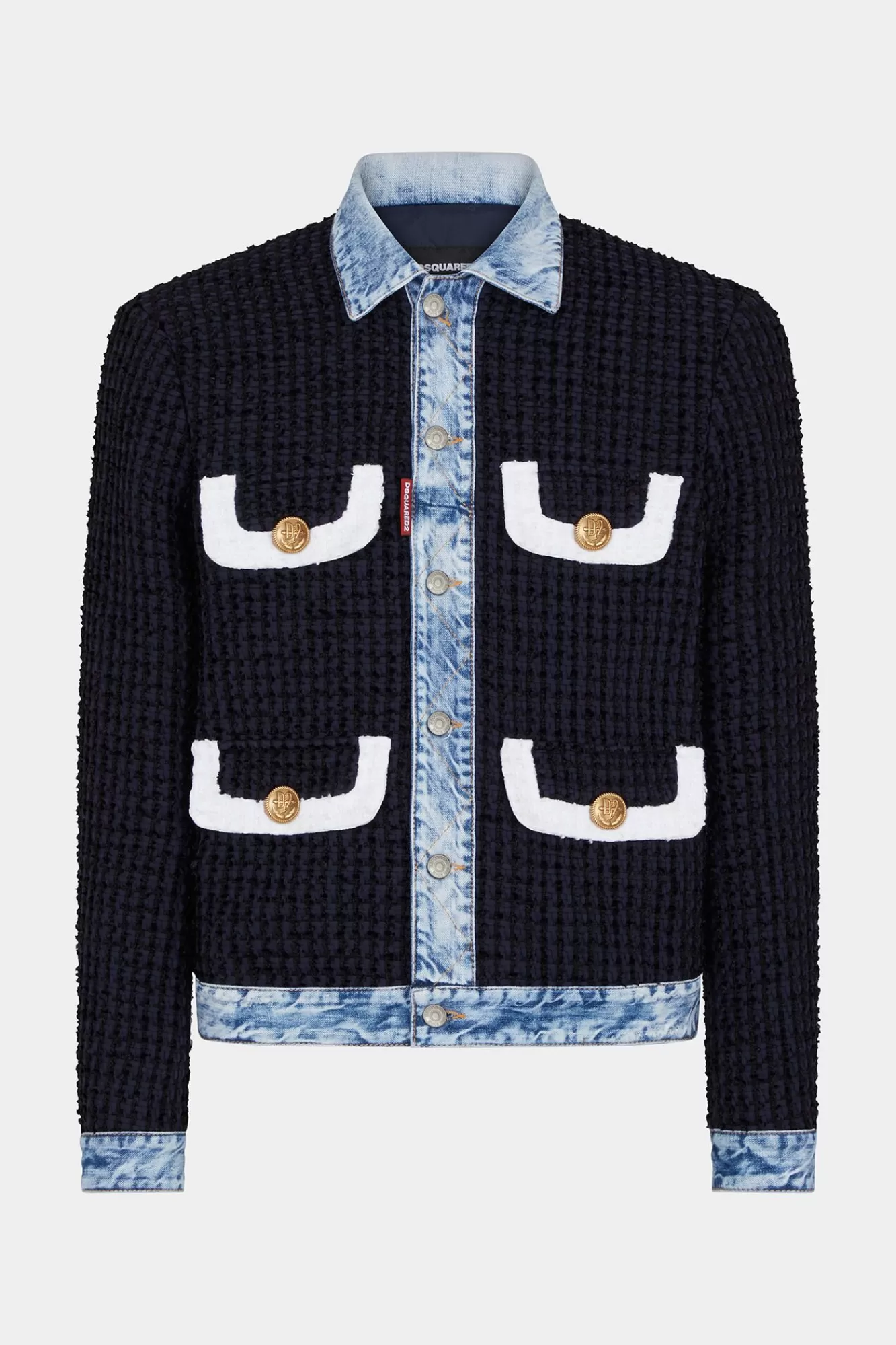 Co-Orden^Dsquared2 Boucle- En Spijkerjasje Marine