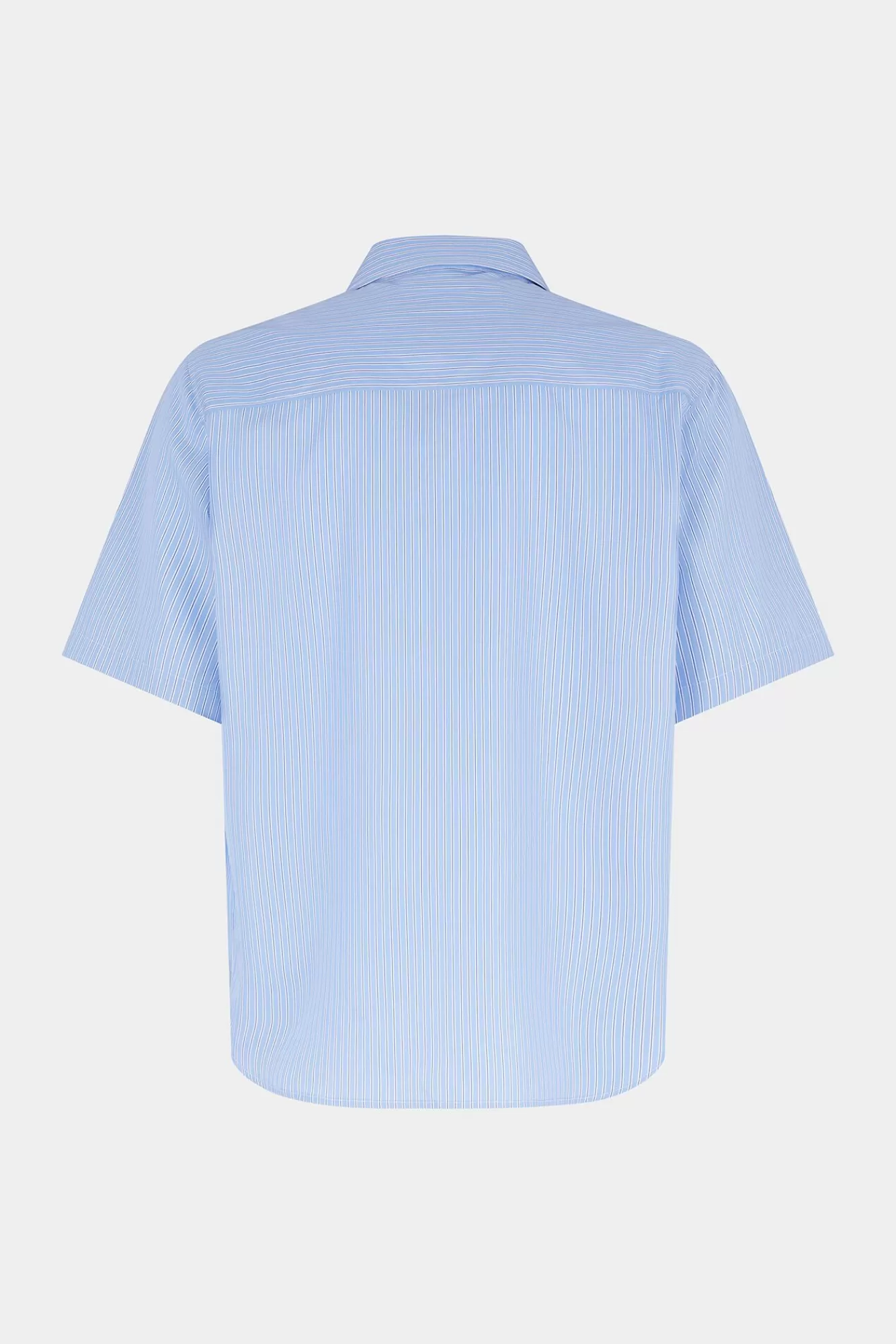 Overhemden^Dsquared2 Bowlingshirt Bij Zonsondergang Lichtblauw