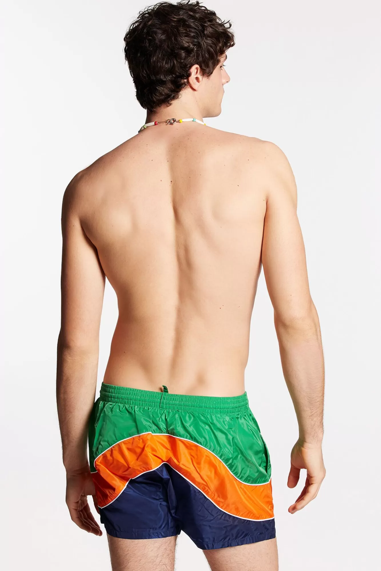 Strandkleding^Dsquared2 Boxer Midi Met Kleurenblokken Veelkleurig