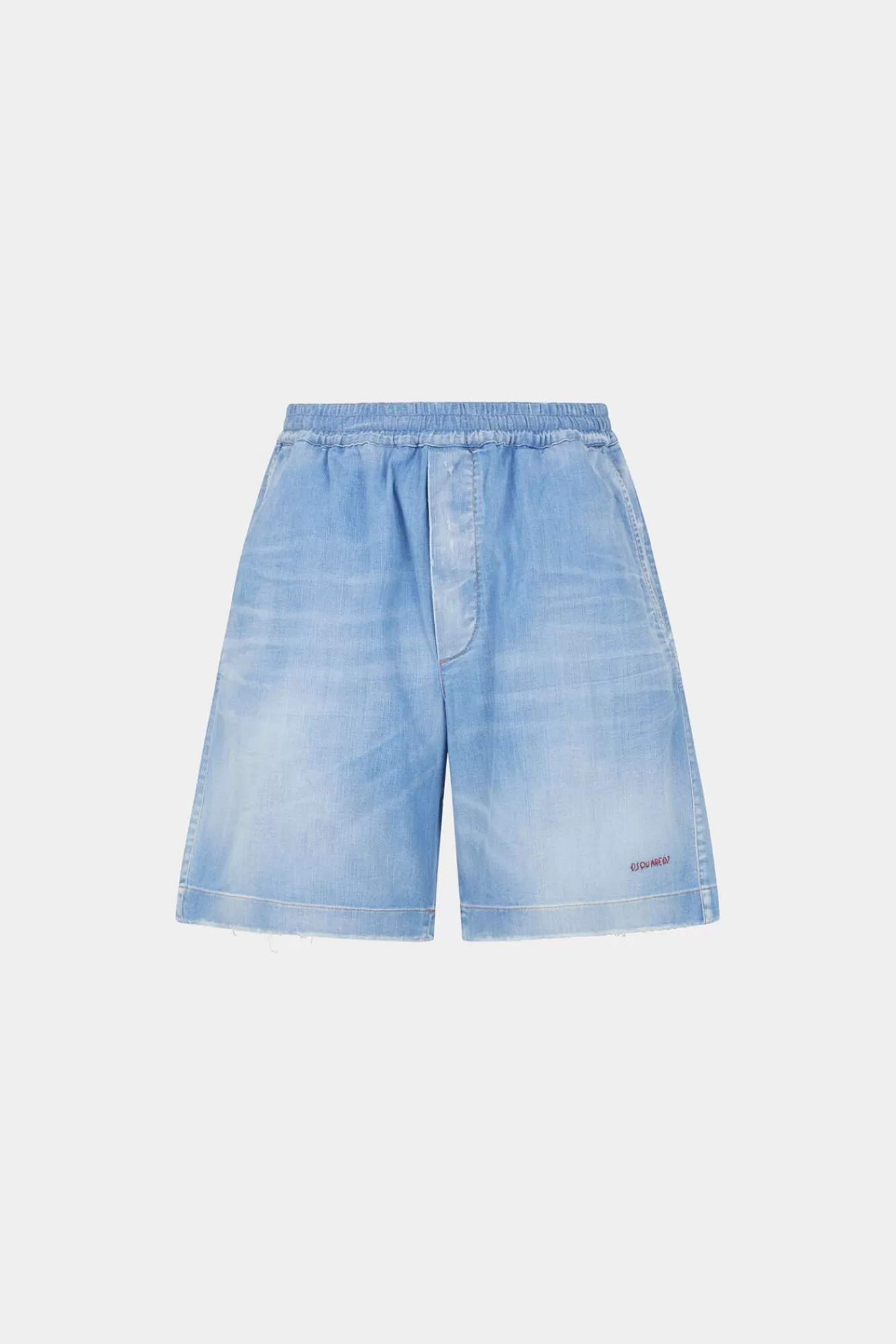 Korte Broek^Dsquared2 Boxershorts Met Lichte Wassing Marine