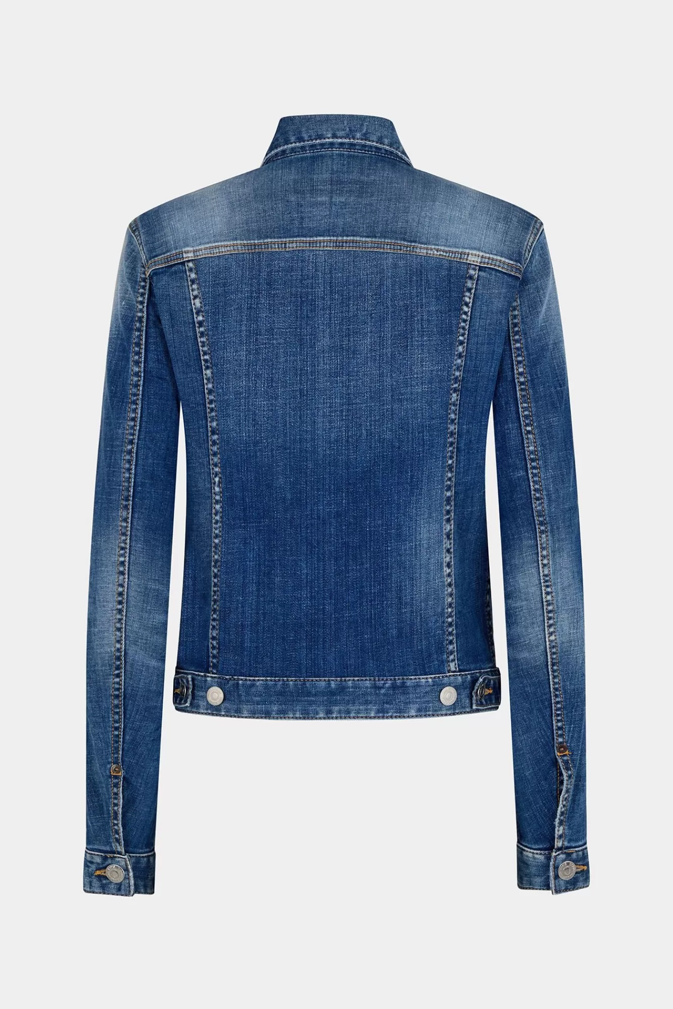 Jassen En Bovenkleding^Dsquared2 Boyfriend Jeansjack Met Medium Schone Wassing Marine