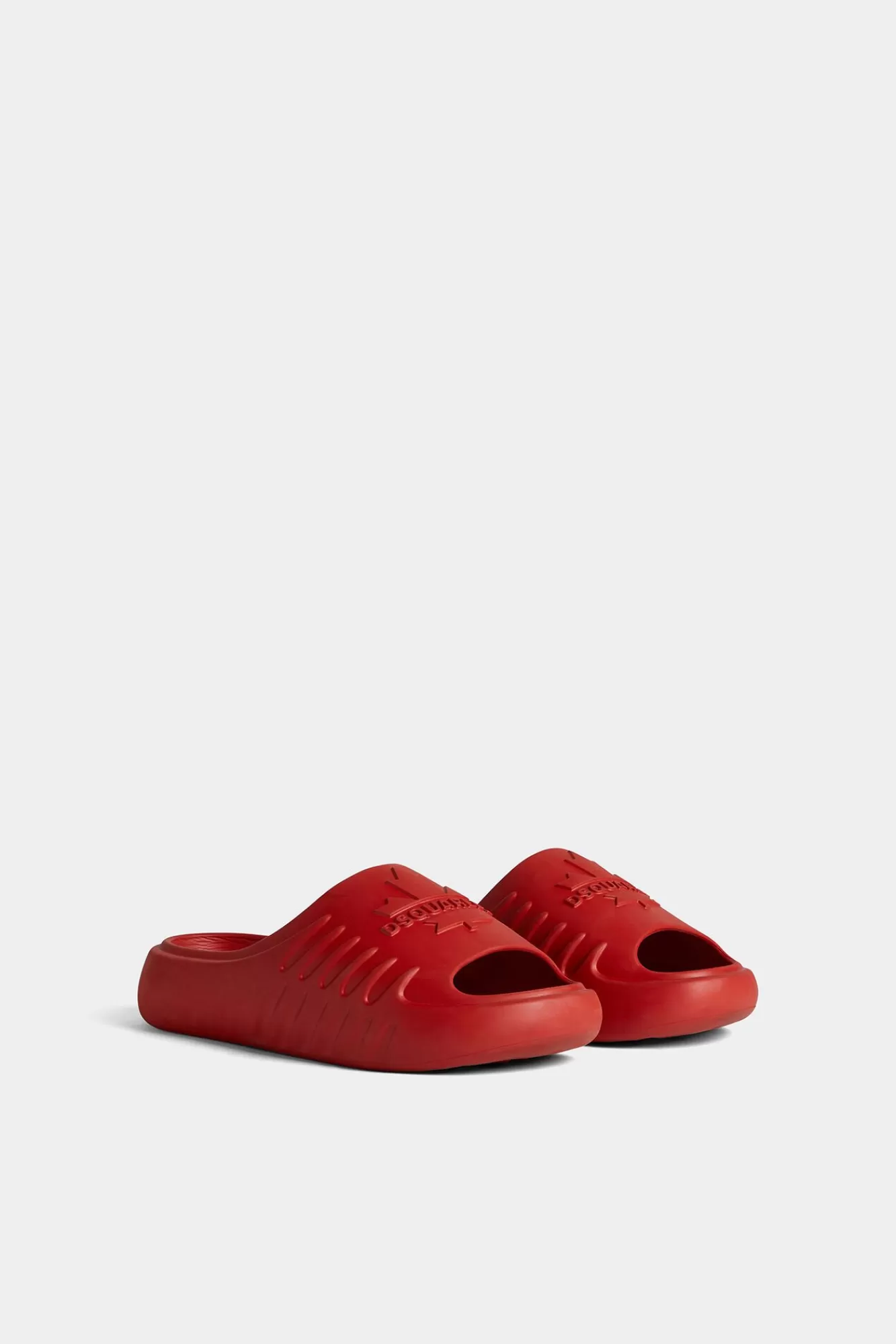 Sandalen En Slippers^Dsquared2 Canadese Bladglijbanen Rood