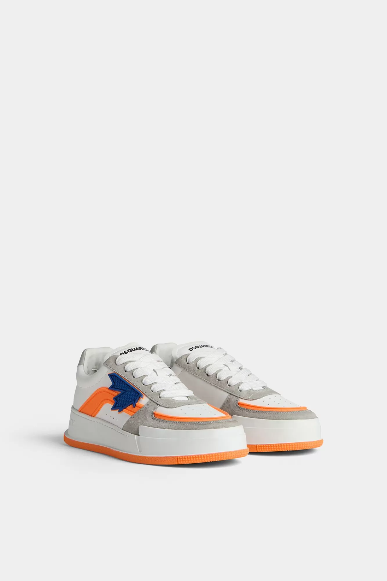 Sneakers^Dsquared2 Canadese Sneakers Wit/Oranje/Blauw