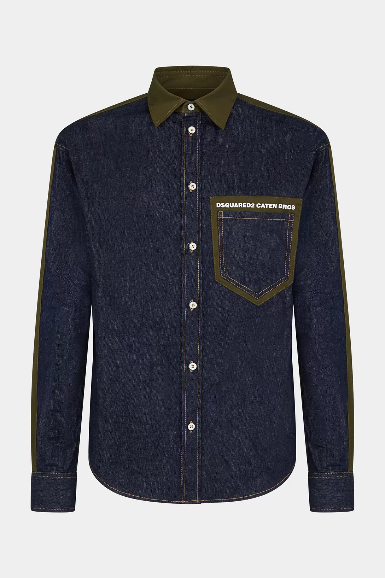 Co-Orden^Dsquared2 Caten Bros-Shirt Militaire Groen