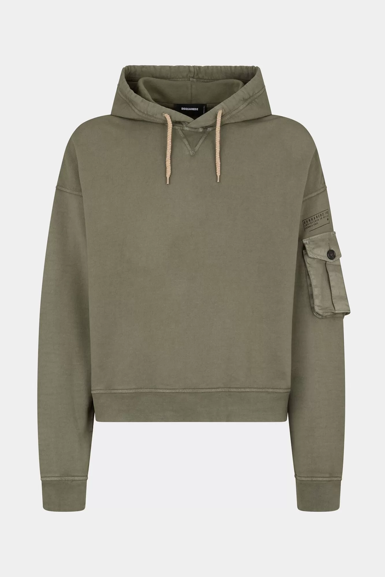 Sweatshirts^Dsquared2 Cipro Fit Hoodie-Sweatshirt Militaire Groen