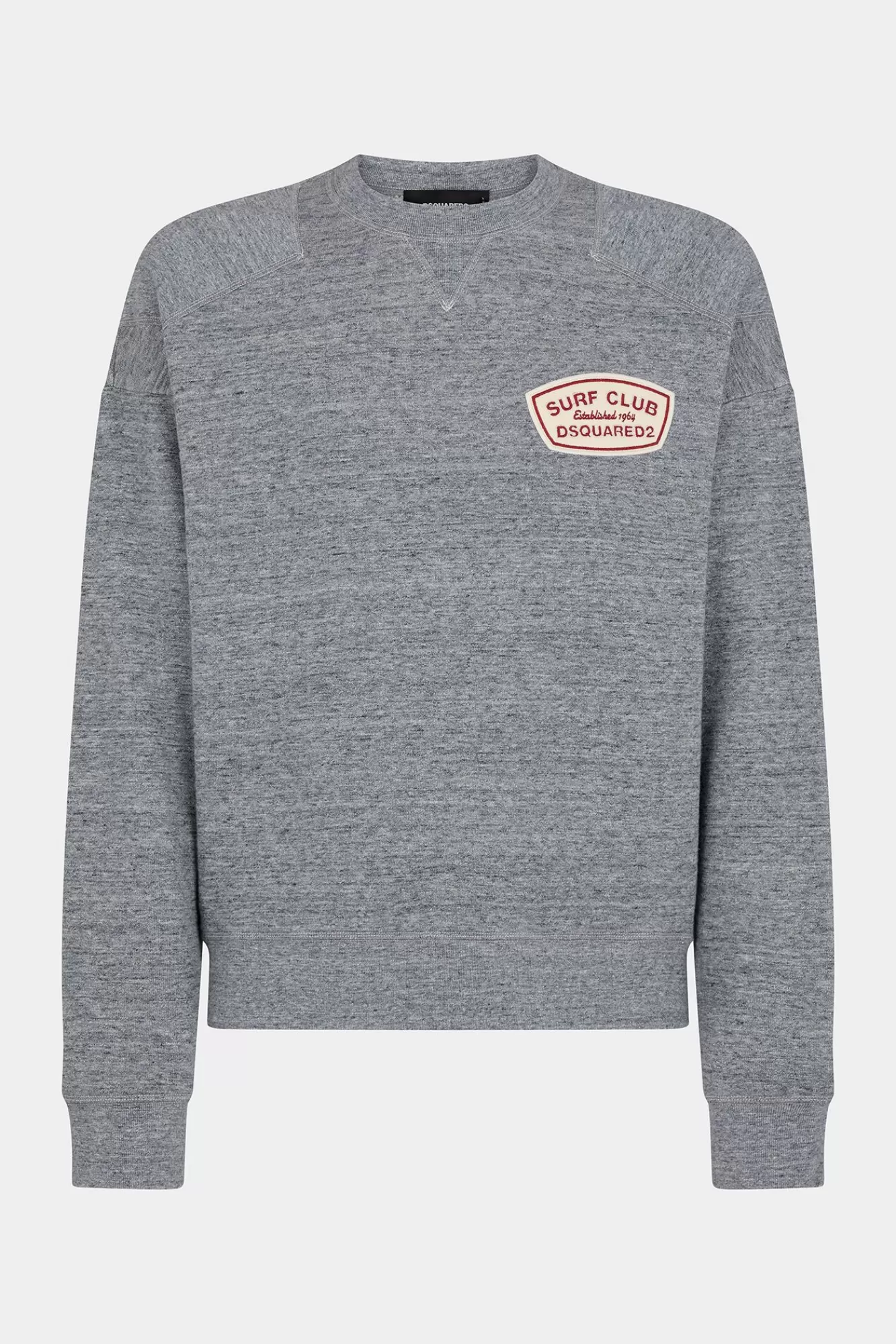 Sweatshirts^Dsquared2 Cipro Fit Sweatshirt Met Ronde Hals Grijze Melange