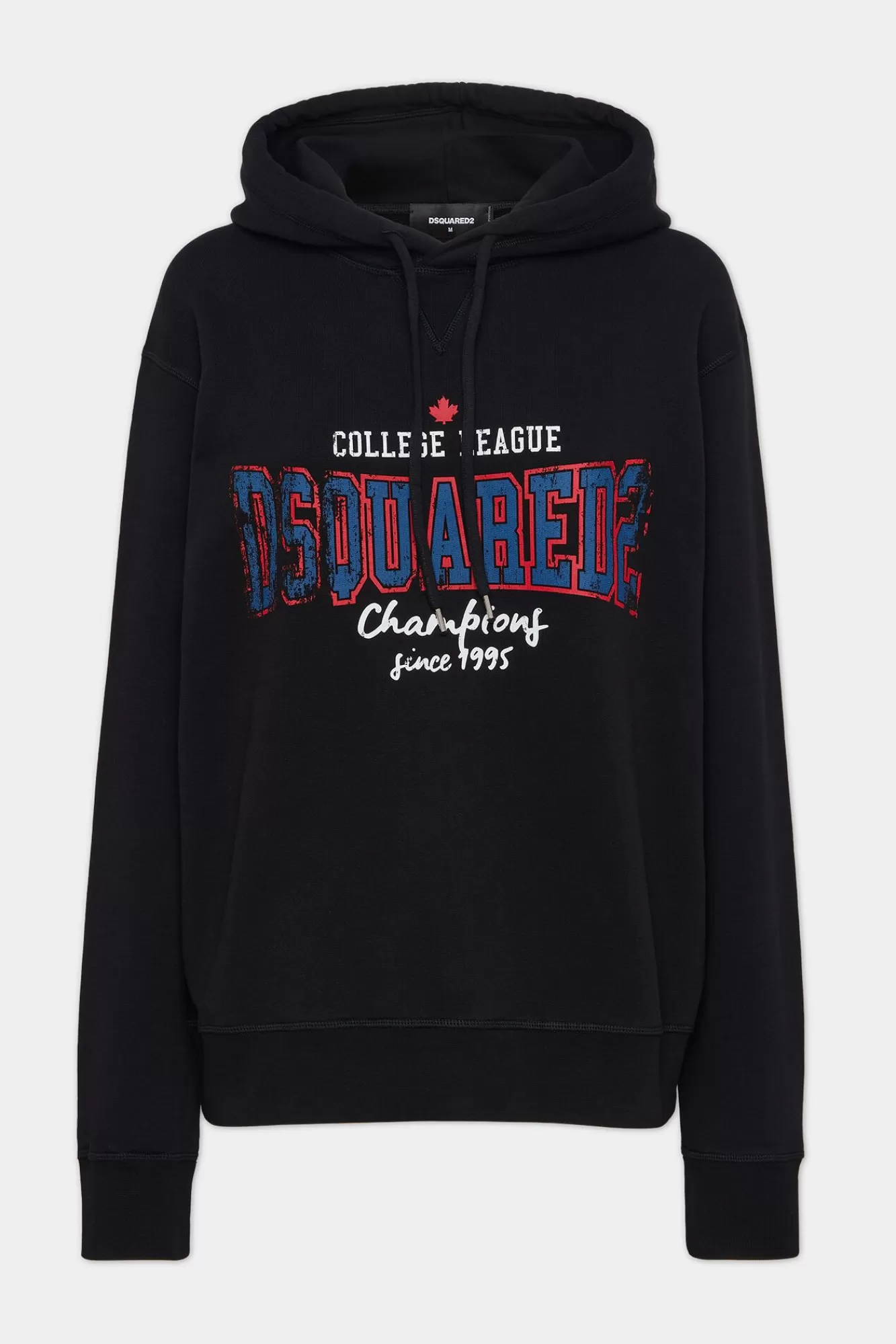 Sweatshirts^Dsquared2 College League Cool-Fit Sweatshirt Met Capuchon Zwart