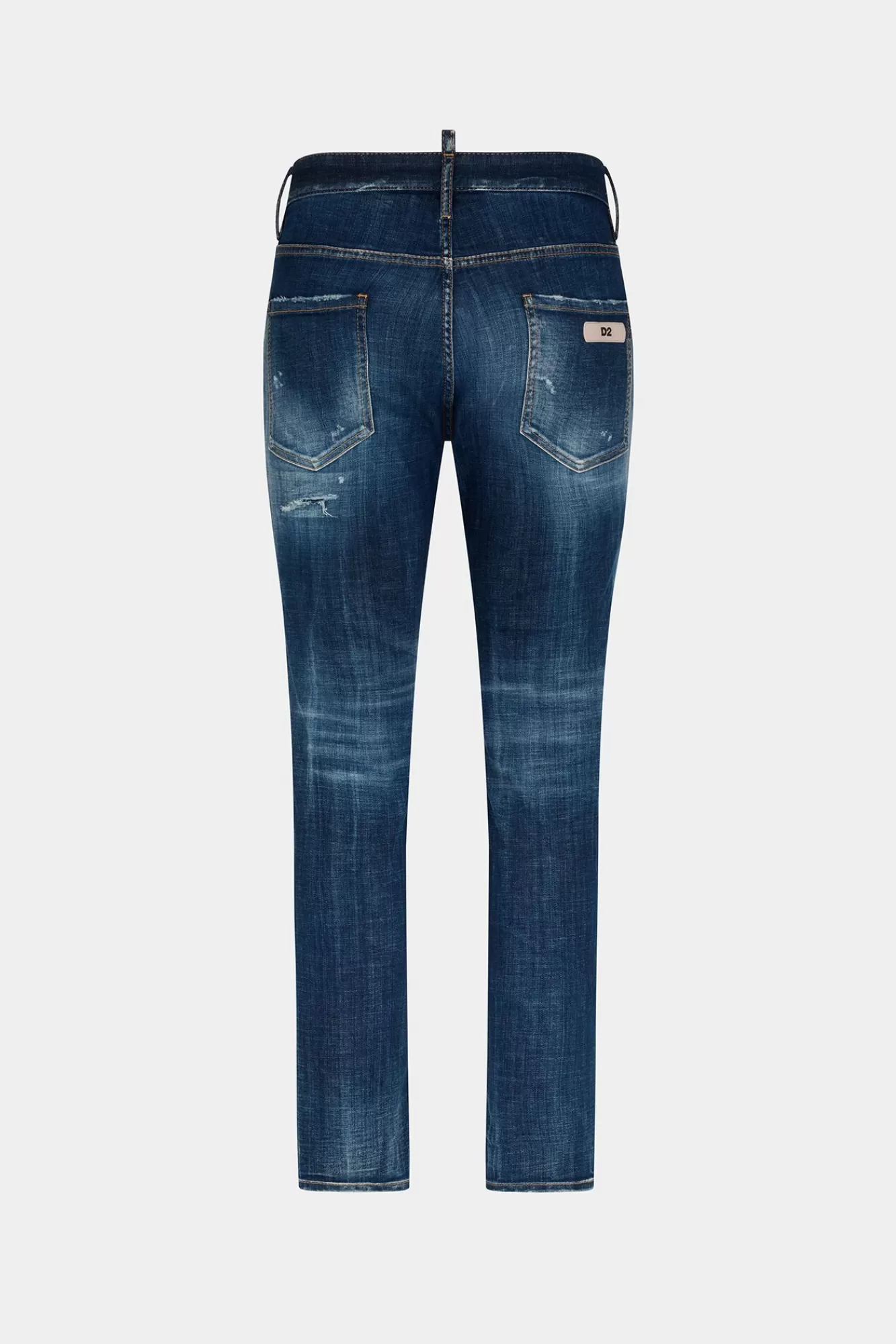 Jeans^Dsquared2 Coole Guy Jeans Met Donkere Gescheurde Cast-Wassing Marine