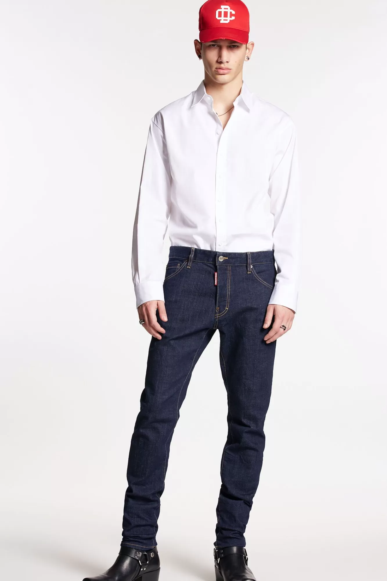 Jeans^Dsquared2 Coole Guy Jeans Met Donkere Spoeling Blauw