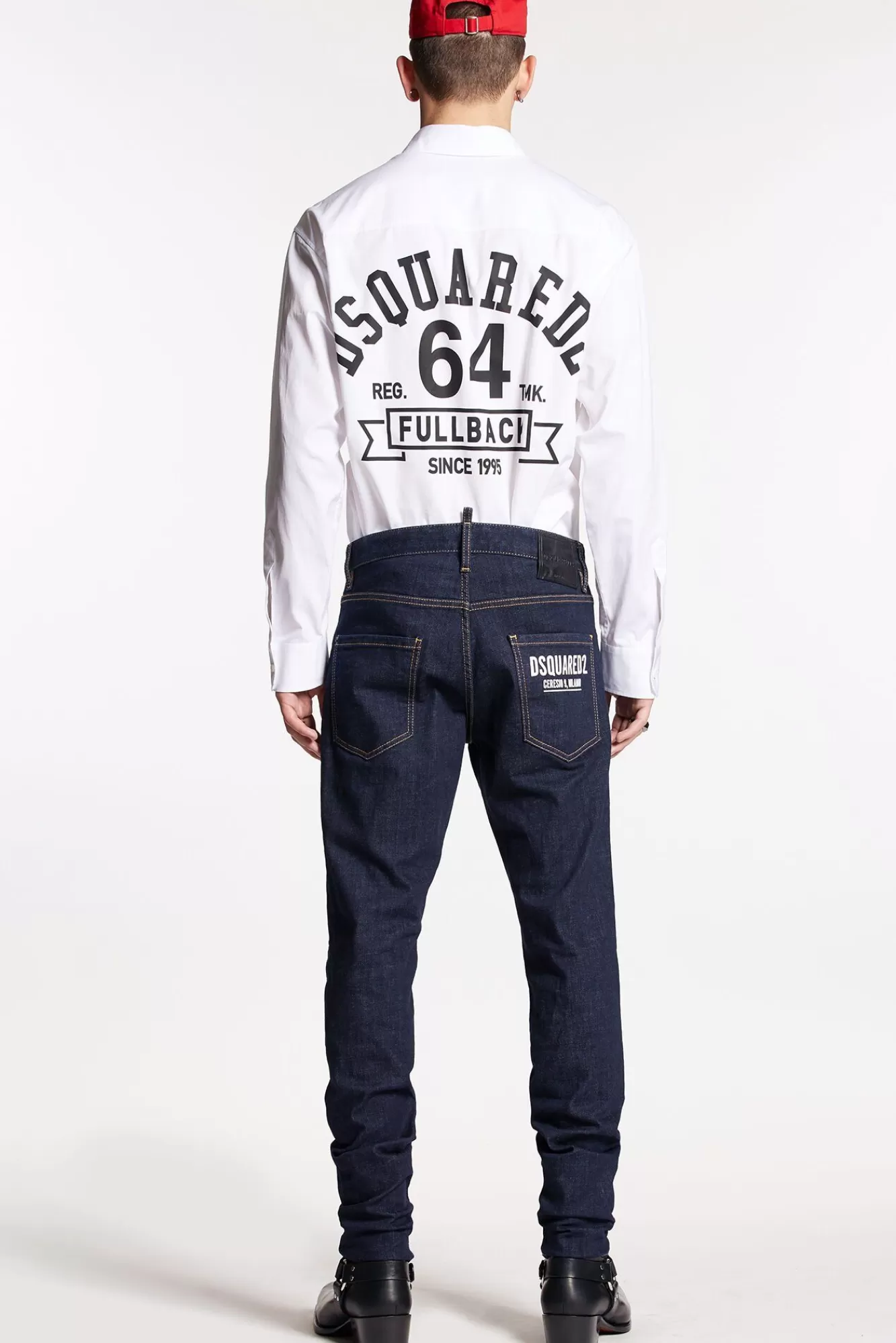 Jeans^Dsquared2 Coole Guy Jeans Met Donkere Spoeling Blauw