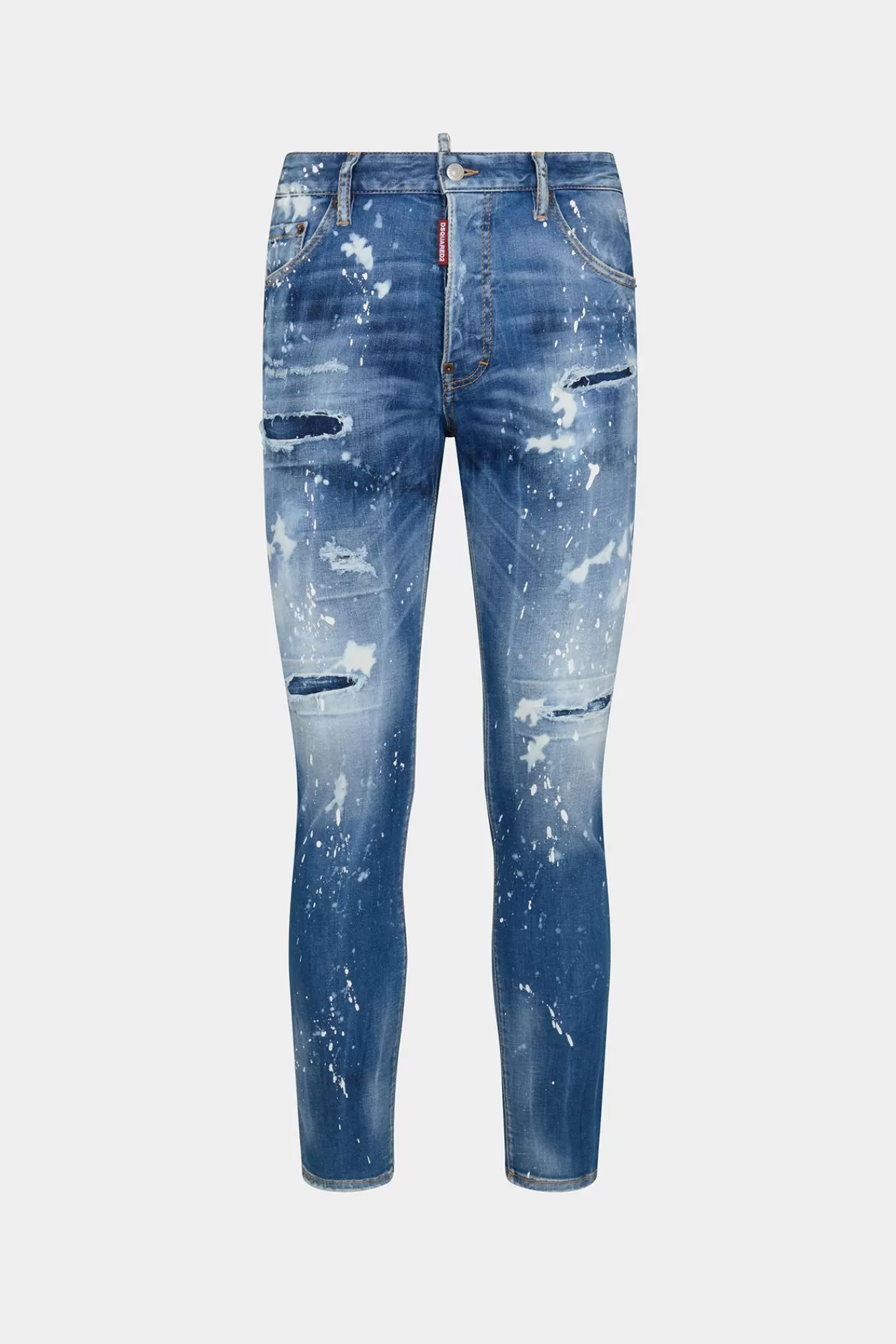 Jeans^Dsquared2 Coole Guy Jeans Met Medium Ijsvlekken Wassing Marine