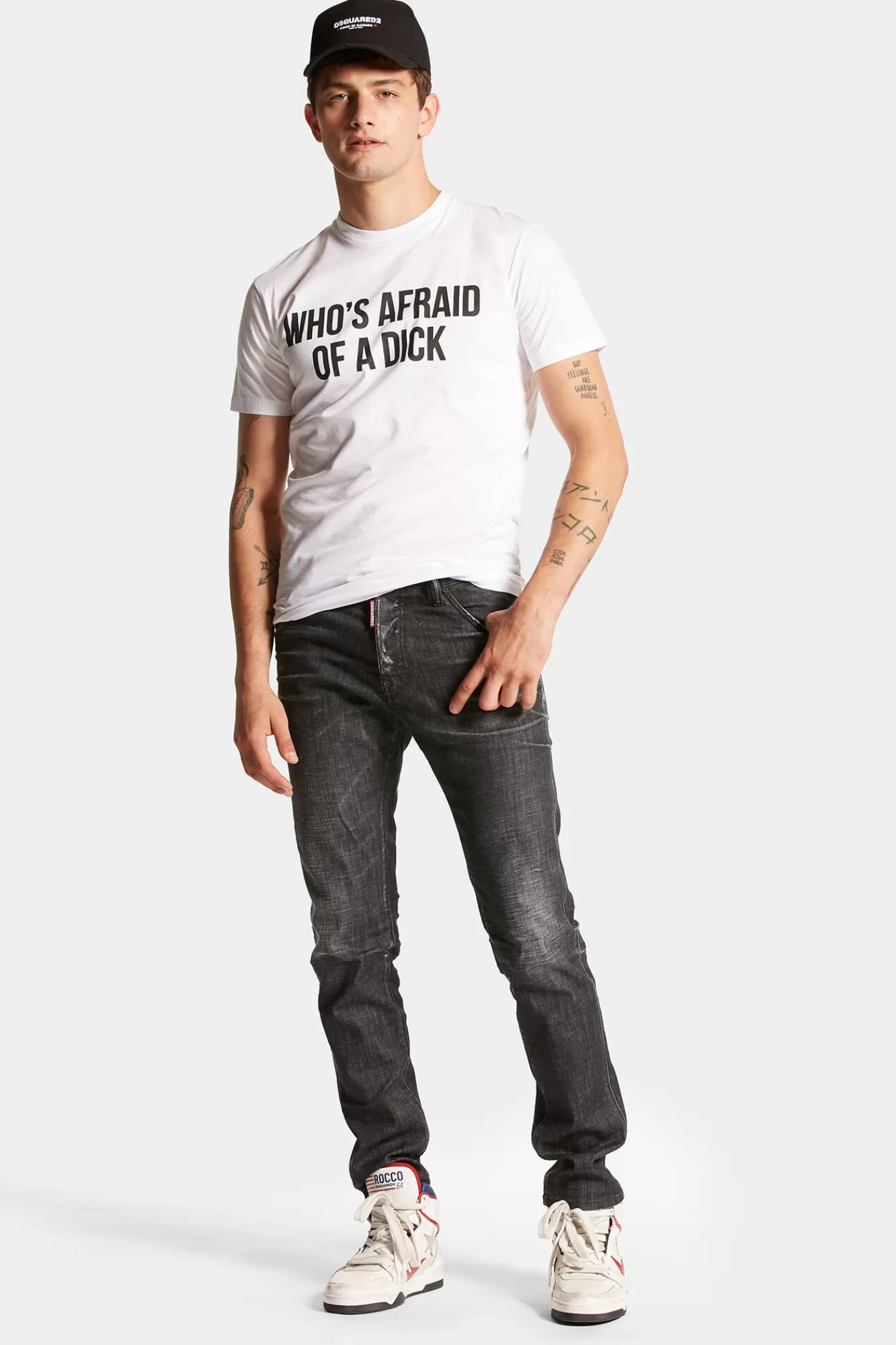 Jeans^Dsquared2 Coole Guy-Jeans Met Gemakkelijke E Wassing Zwart