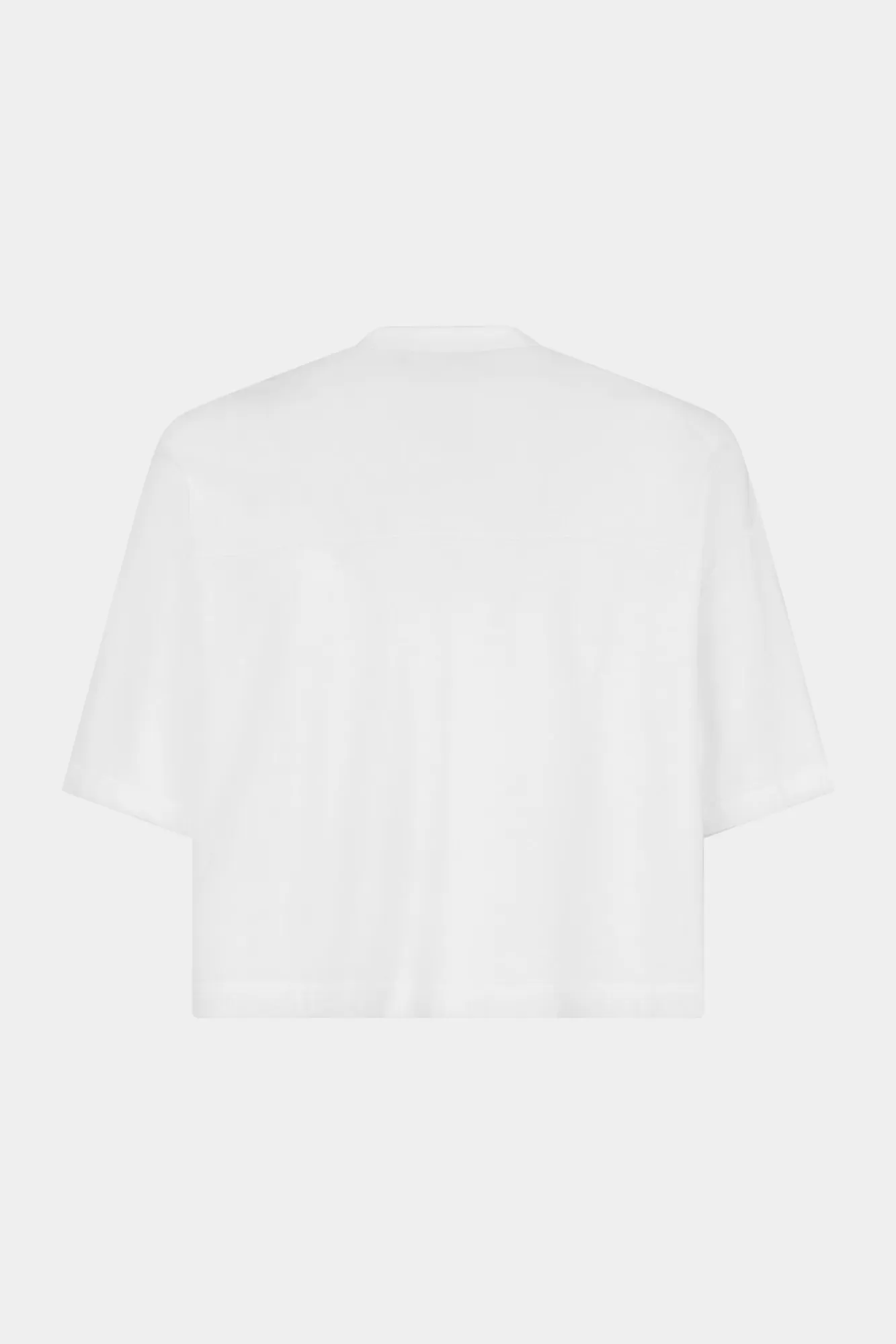 T-Shirts En Poloshirts^Dsquared2 Cropped T-Shirt Met Voetbalpasvorm Wit