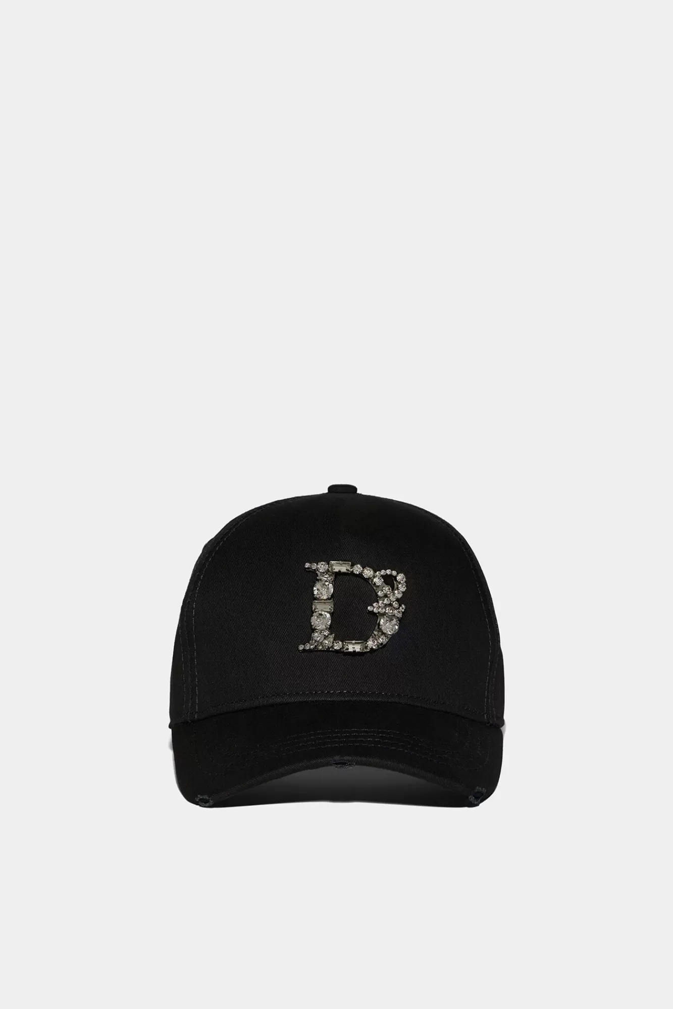 Hoofddeksels^Dsquared2 D2 Crystal Statement-Baseballpet Zwart