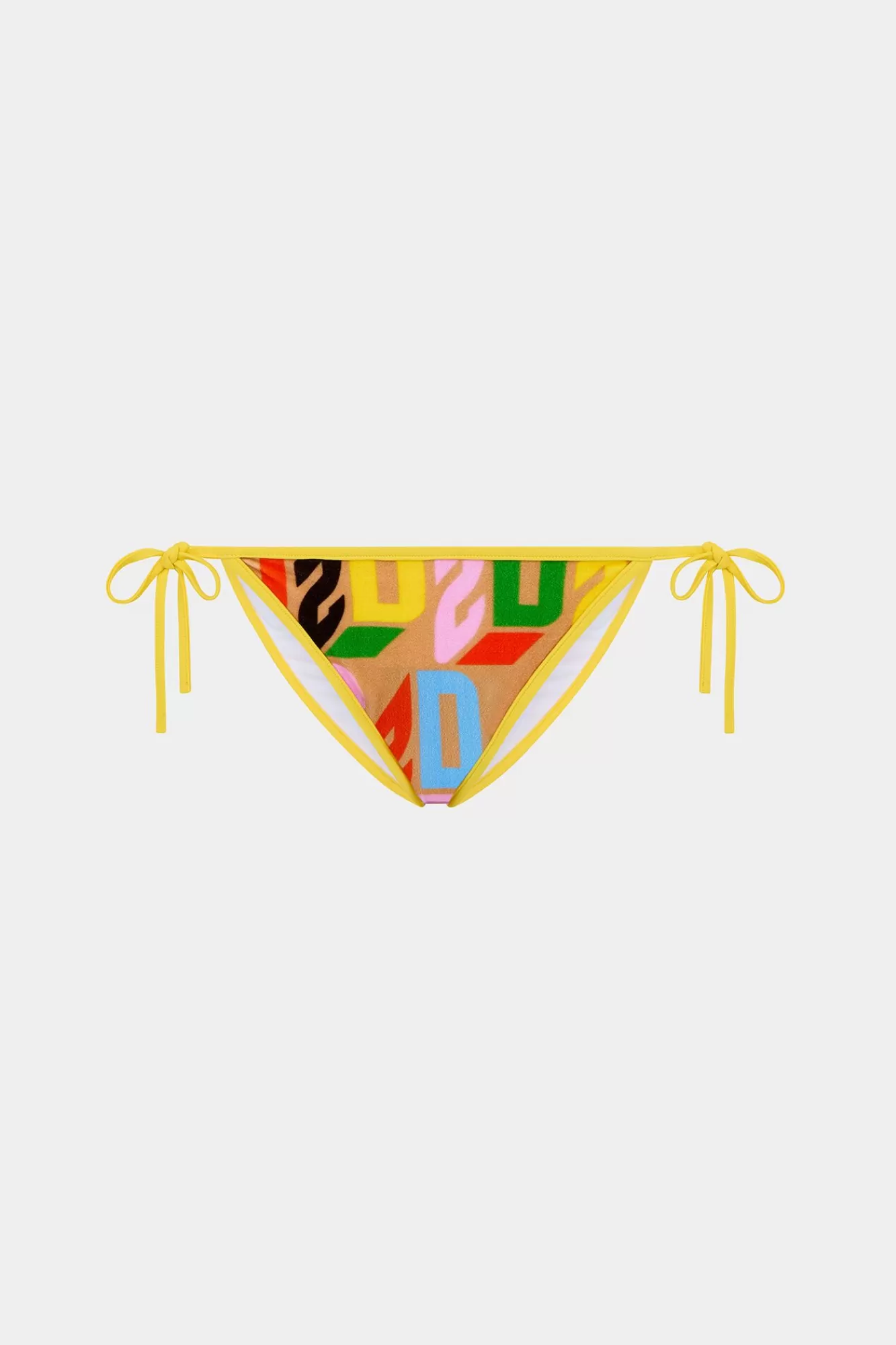 Strandkleding^Dsquared2 D2 Monogram Bikinibroekje Beige