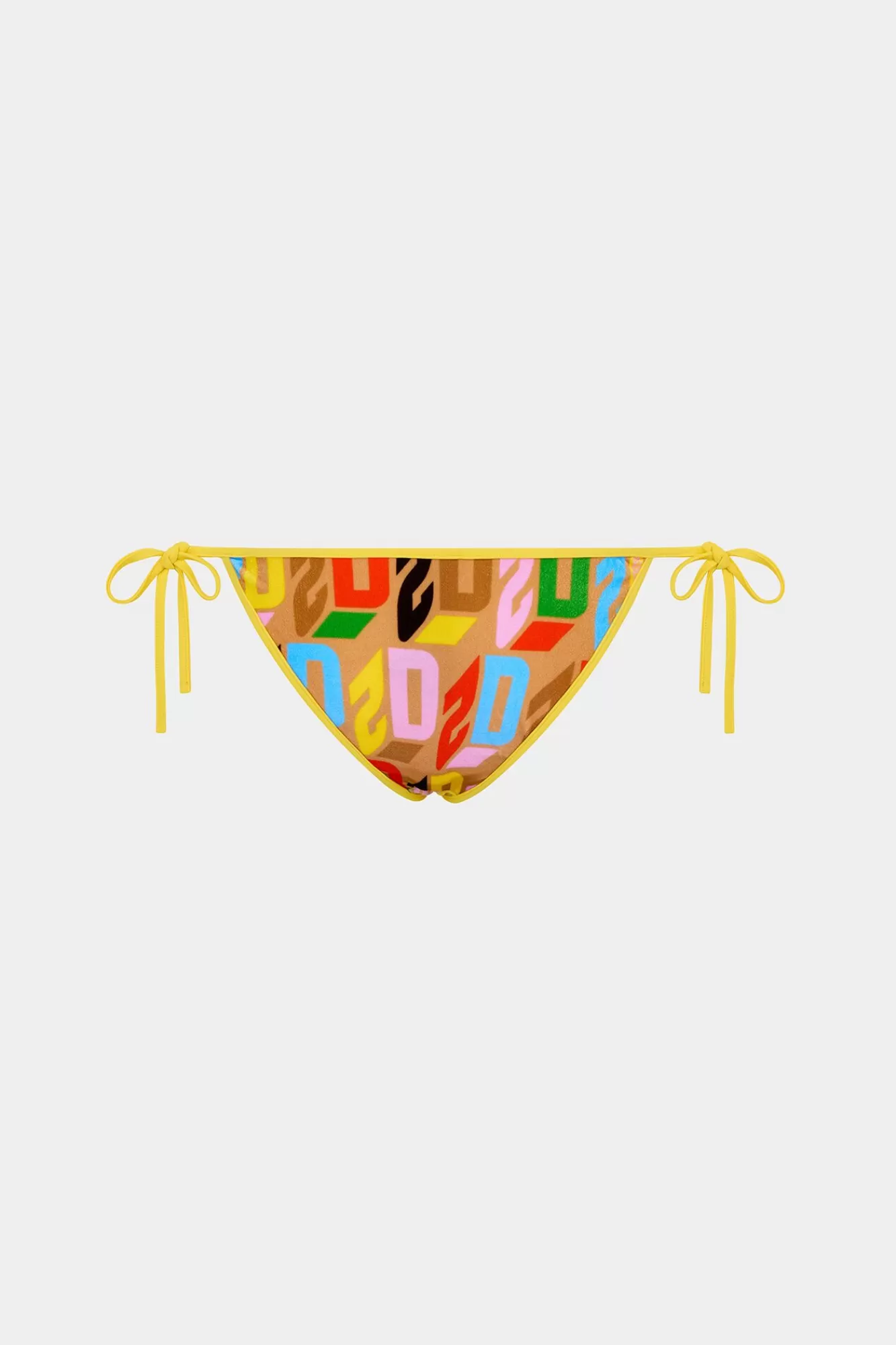 Strandkleding^Dsquared2 D2 Monogram Bikinibroekje Beige