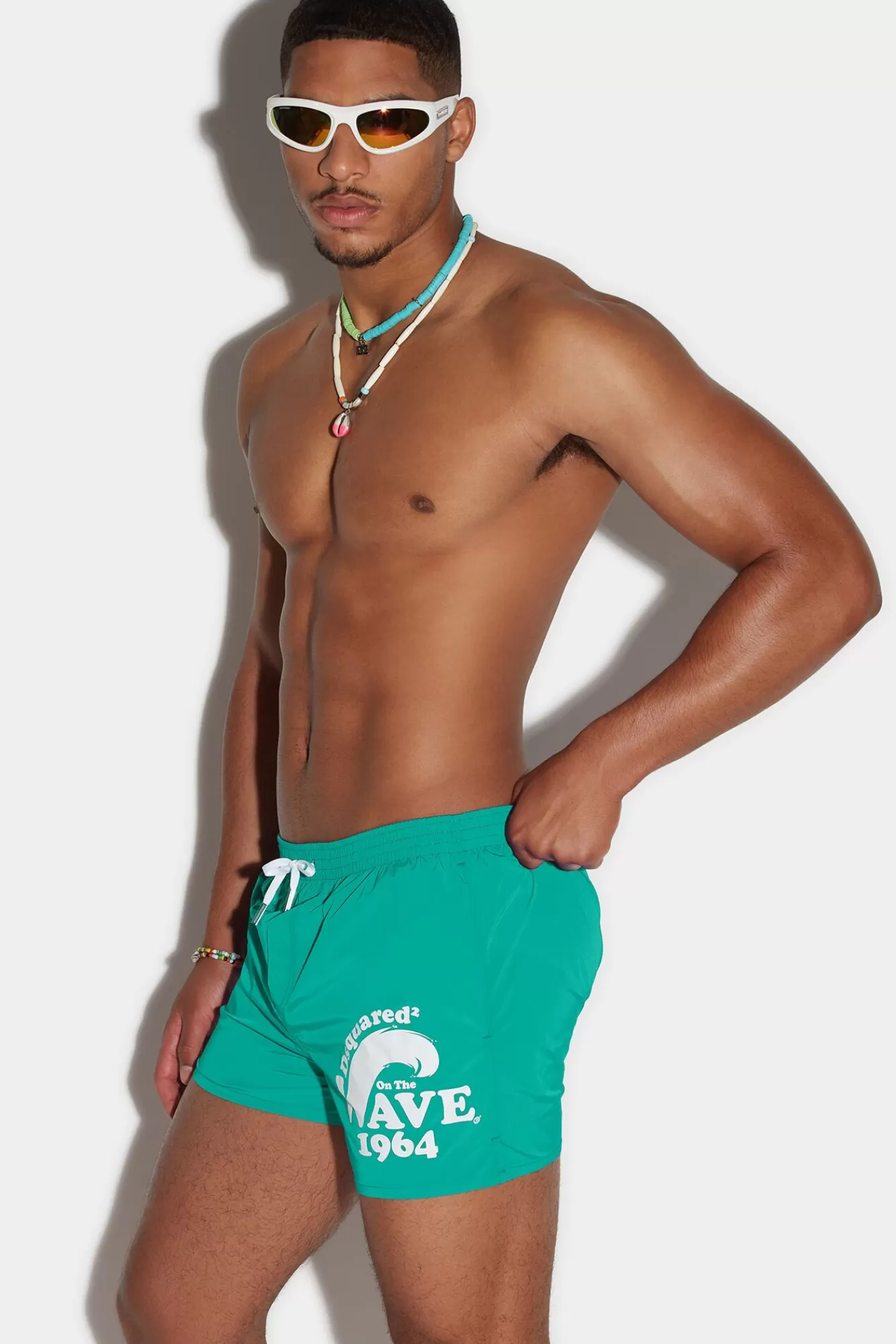 Strandkleding^Dsquared2 D2 On The Wave Boxer-Midi Groente