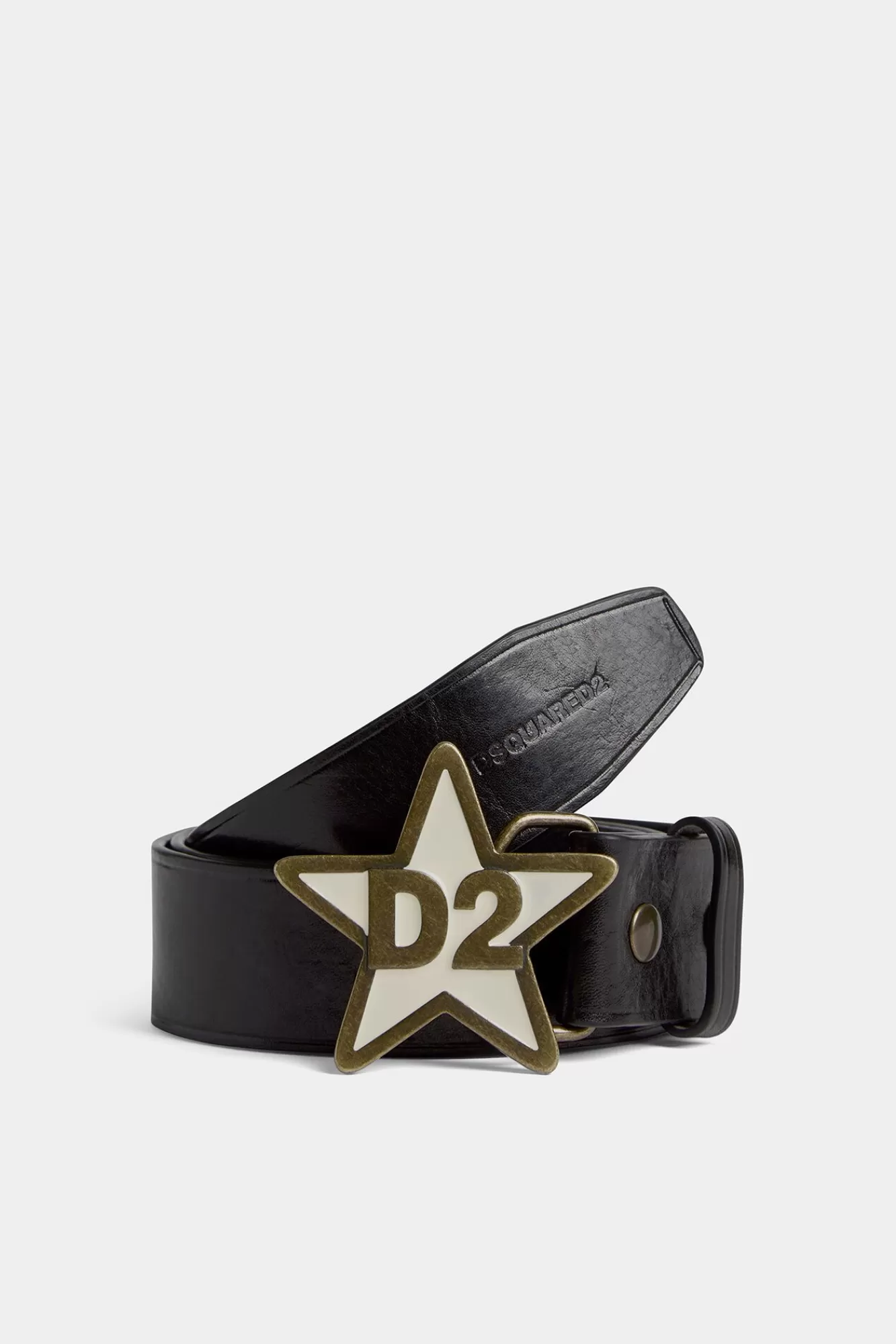 Riemen^Dsquared2 D2 Plaquetteriem Zwart