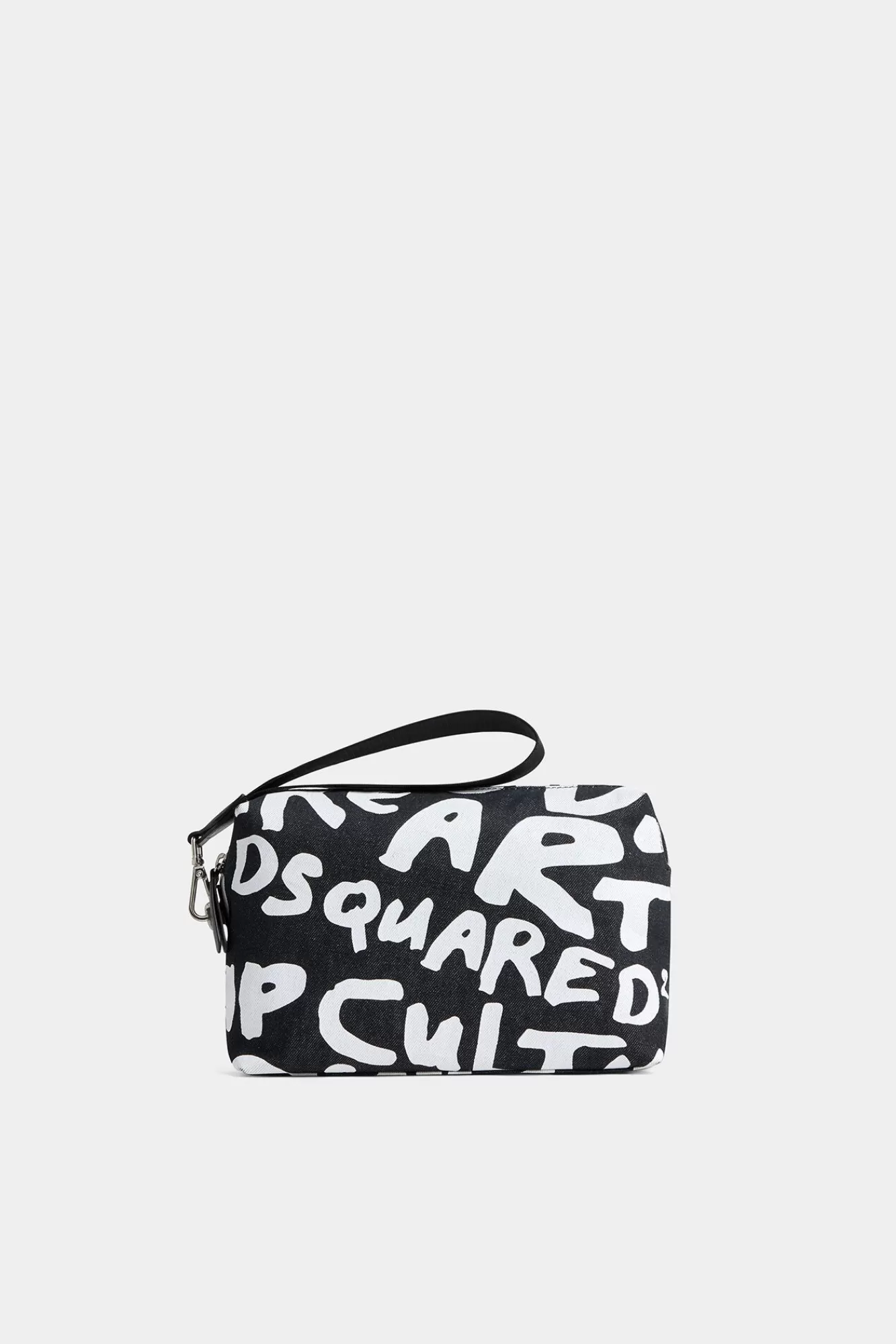 Handtassen^Dsquared2 D2 Pop 80'S Clutch Zwart Wit