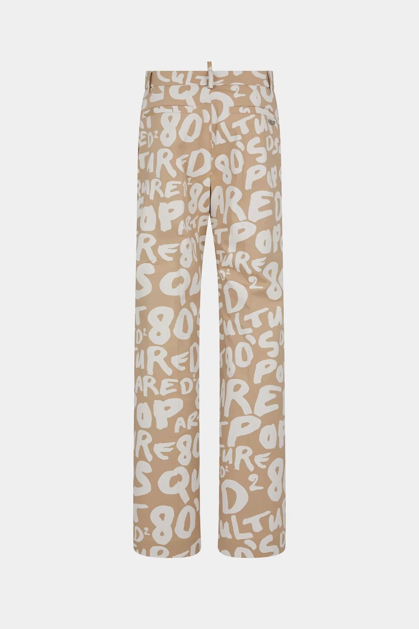 Co-Orden^Dsquared2 D2 Pop Jaren 80 Roadie-Broek Beige/Wit